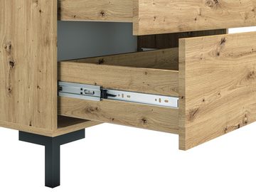 Marmex Möbel Kombikommode NEVIO 12 mit Schubladen und geschlossenen Fächern