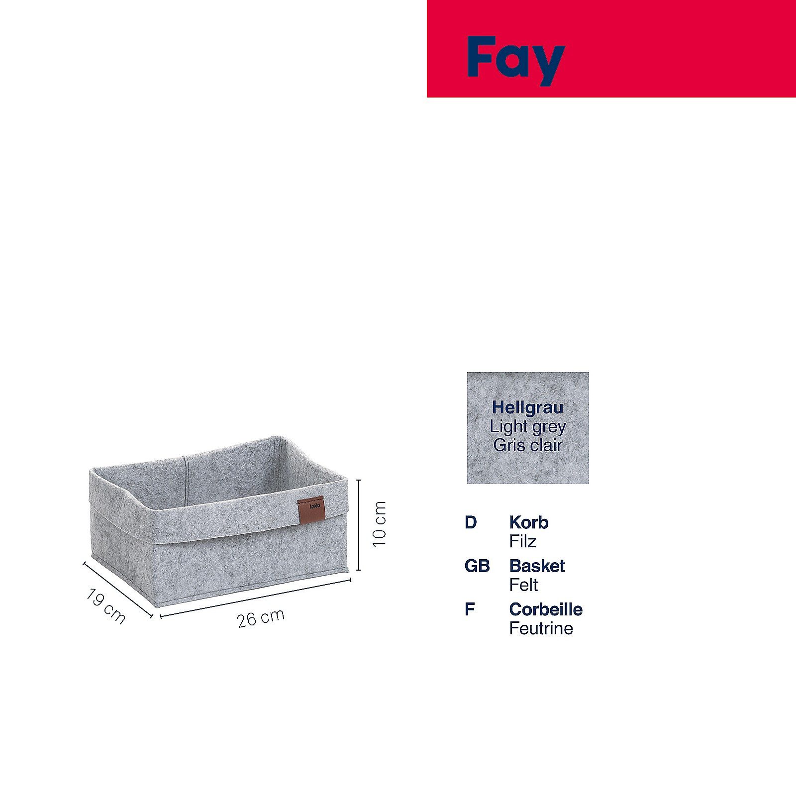 kela Aufbewahrungskorb Fay, flexible Einsetzbarkeit