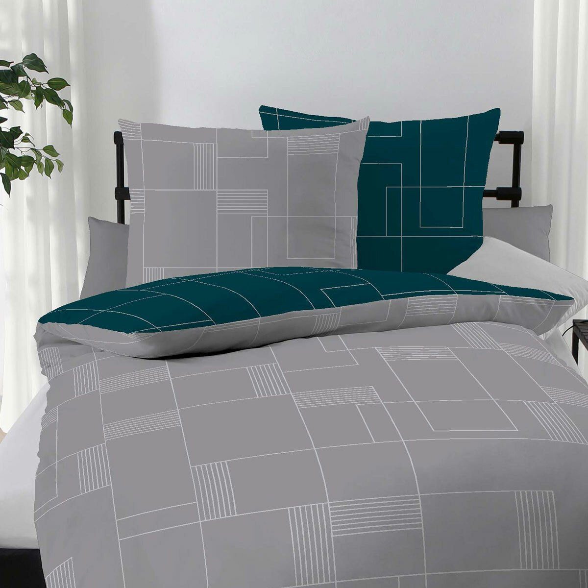 TRAUMSCHLAF Bettwäsche Uptown, Biber, 3 teilig, kuschelige Biberbettwäsche günstig online kaufen