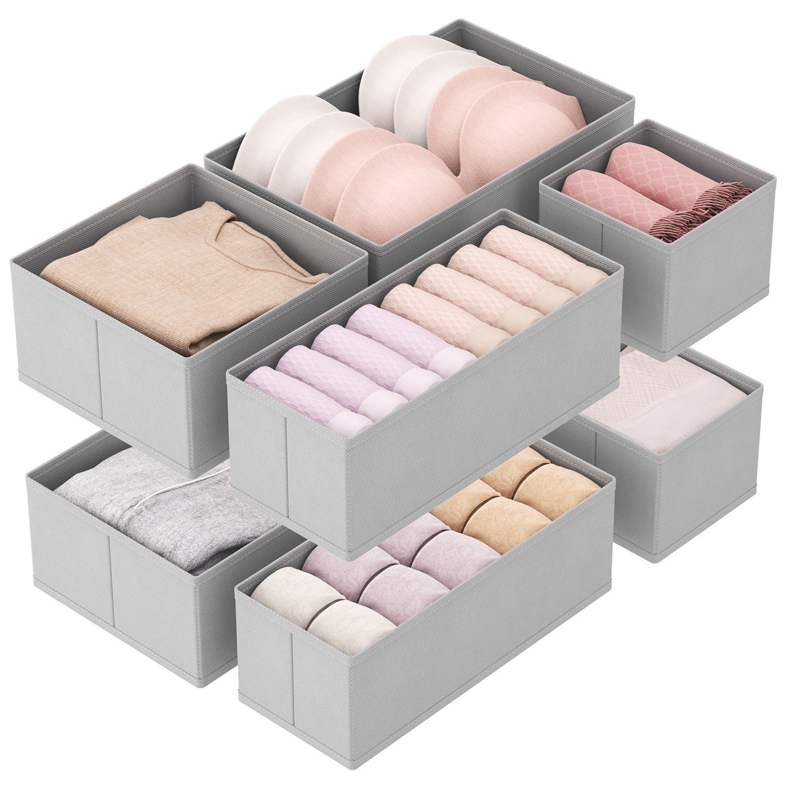 Lifewit Aufbewahrungsdose Schubladen Organizer, Schrank Schubladen Ordnungssystem (8 St)
