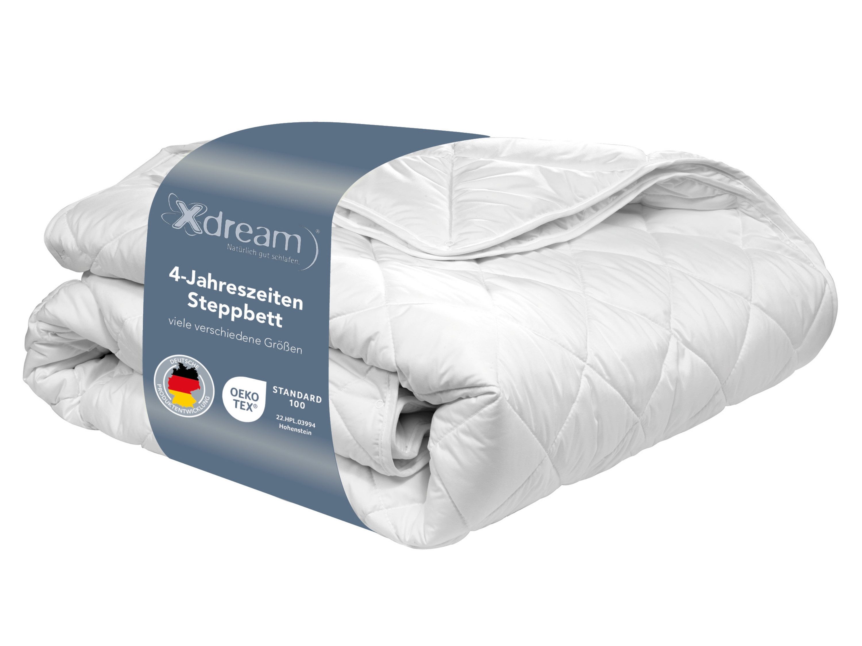 XDREAM Microfaserbettdecke Pure, Bettdecke - 4-Jahreszeiten, Ganzjahres, Winter & Sommer, Füllung: Hohlfaser-Polyesterfüllung, Bezug: Polyester, allergikerfreundlich, atmungsaktiv, temperaturausgleichend, 140x200 cm
