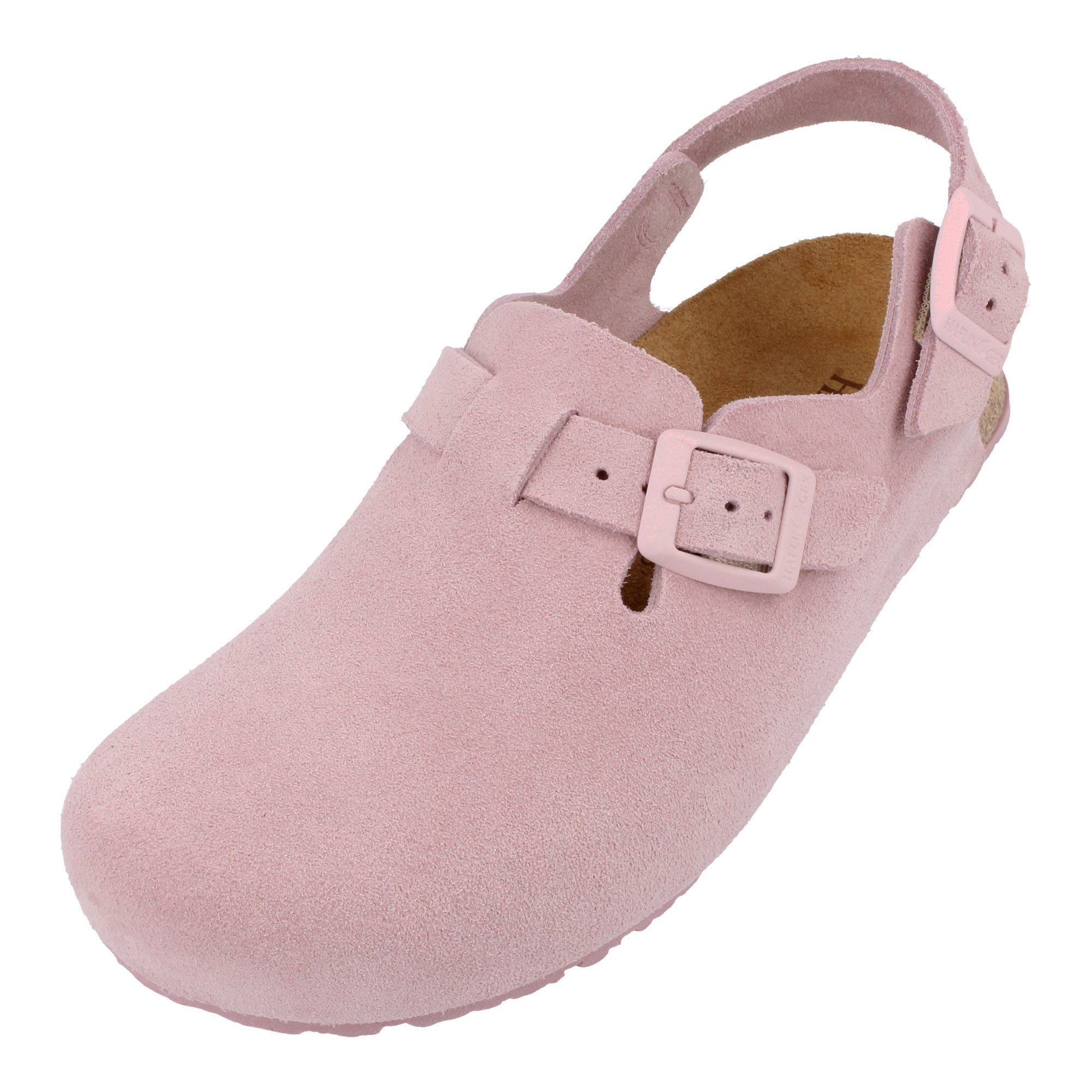 Haflinger Haflinger Faro Lederclog mit Korkfußbett und Fersenriemen Unisex Hausschuh