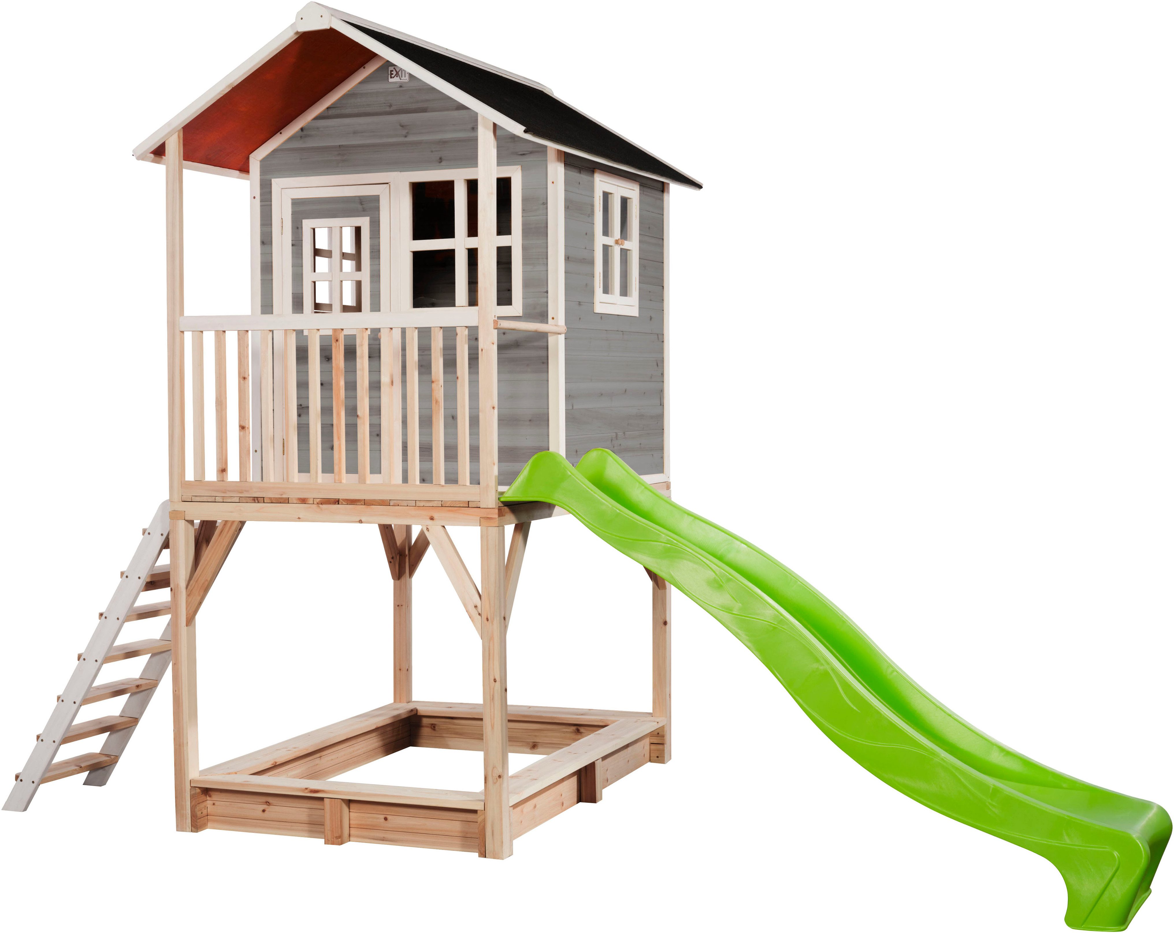 EXIT Spielhaus Loft 700, grau, FSC® - schützt Wald