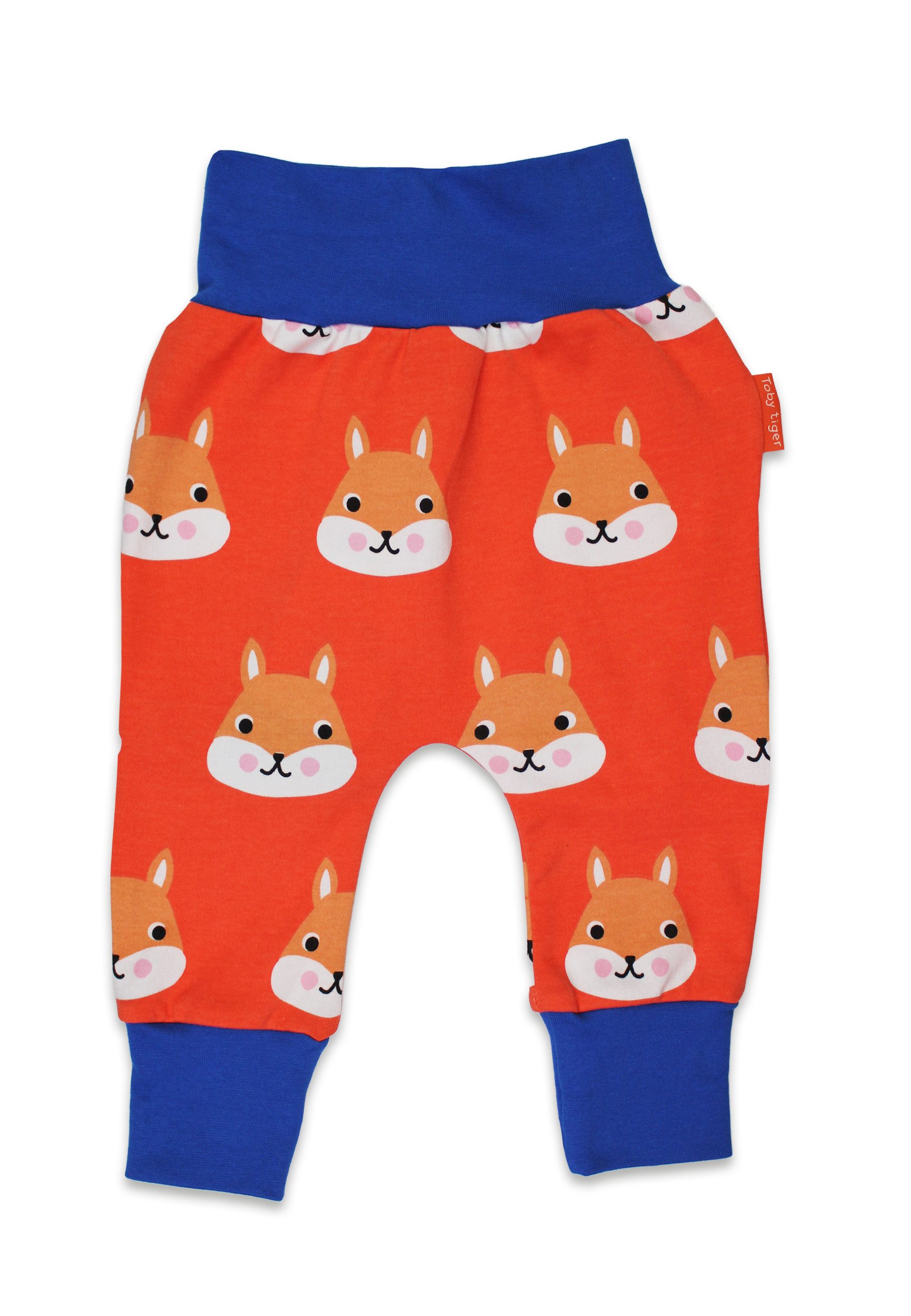 Toby Tiger Schlupfhose Hose mit Eichhörnchen Print