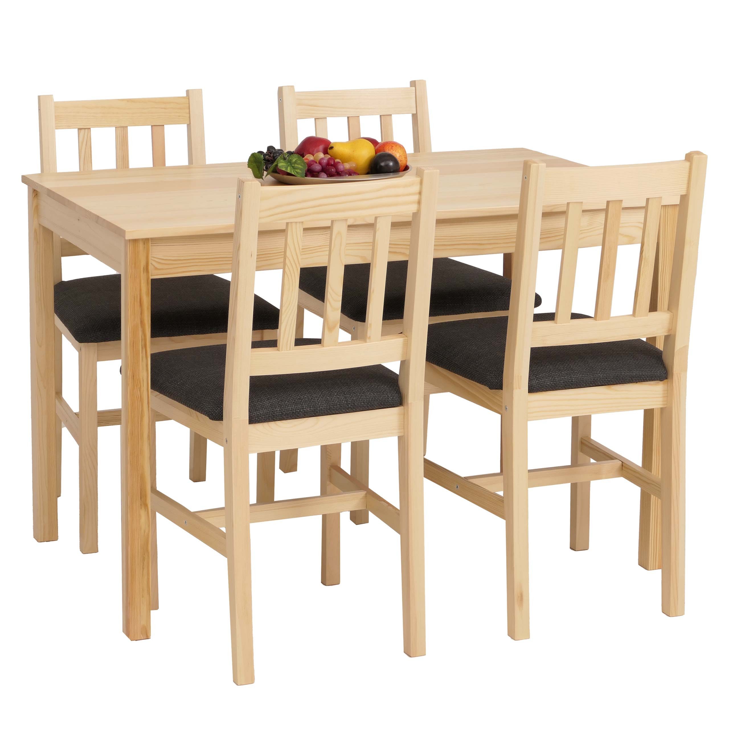 MCW Sitzgruppe MCW-F77-SMP, (5-tlg), Stabiler Tisch mit pflegeleichter Oberfläche