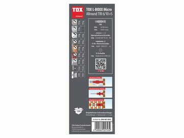 Tox Dübel-Set TOX L-Boxx Micro Allround Tri 6/10 + S, 130-teilig