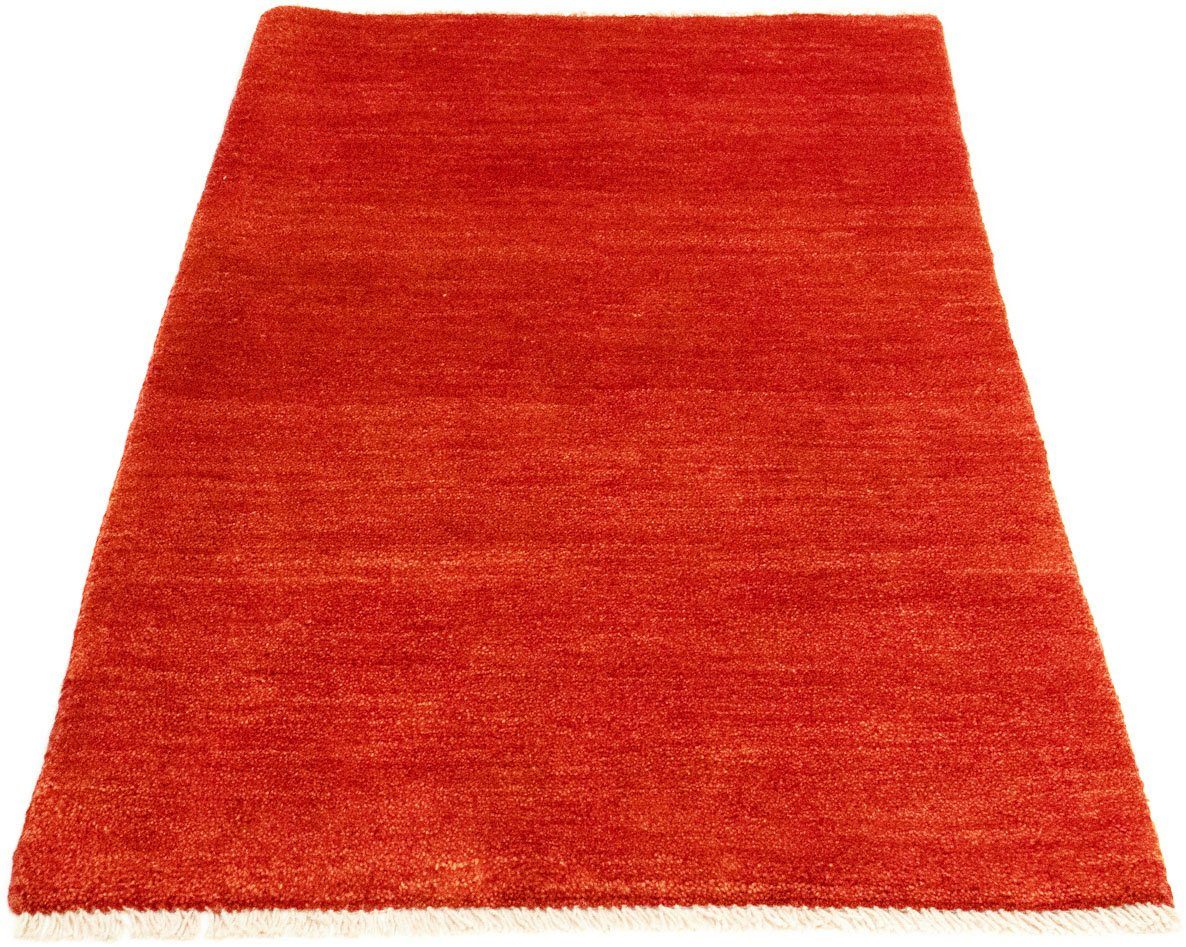 Wollteppich Gabbeh Teppich mm, handgeknüpft rot, morgenland, handgeknüpft rechteckig, 18 Höhe