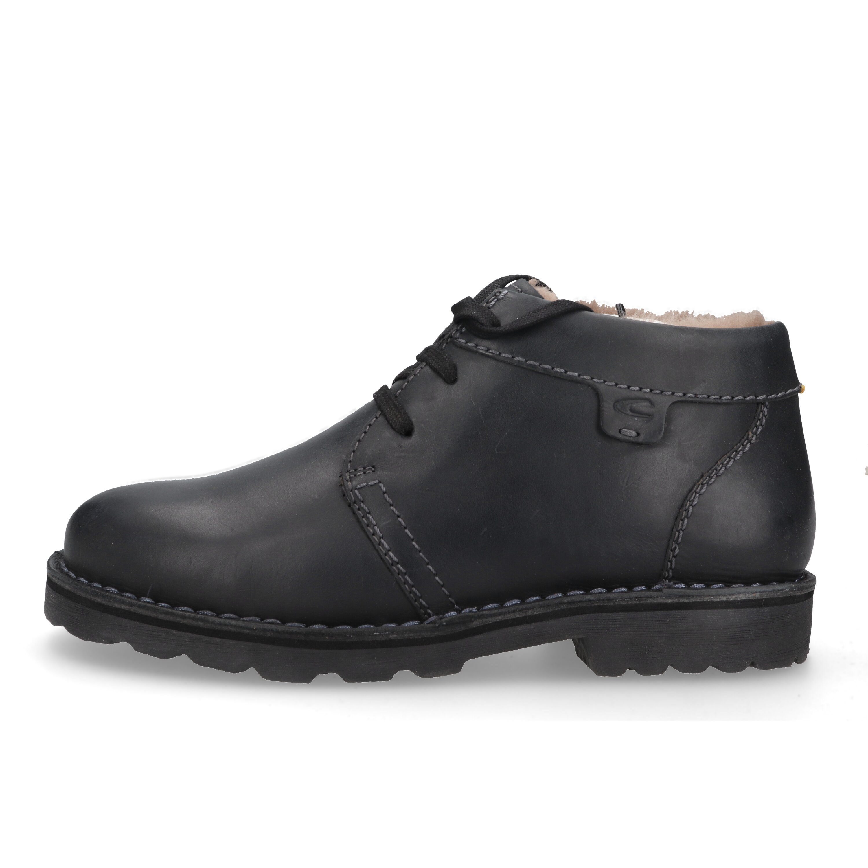 camel active Boots crazy horse SCHWARZ Schnürboots