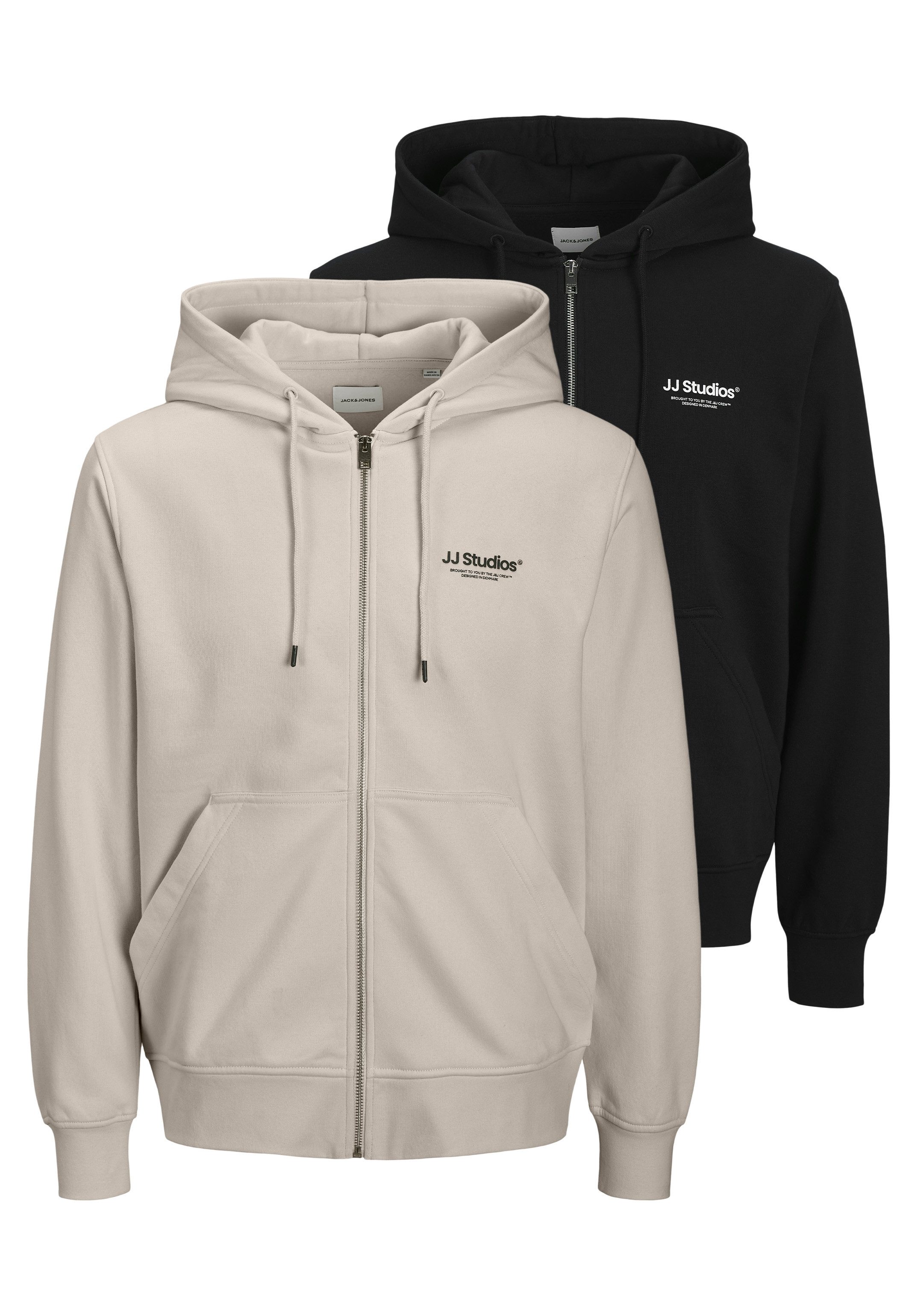 Jack & Jones Hoodie 2er Pack Soho (Spar-Set, 2-tlg) Sweatjacke / Hoodie - B günstig online kaufen