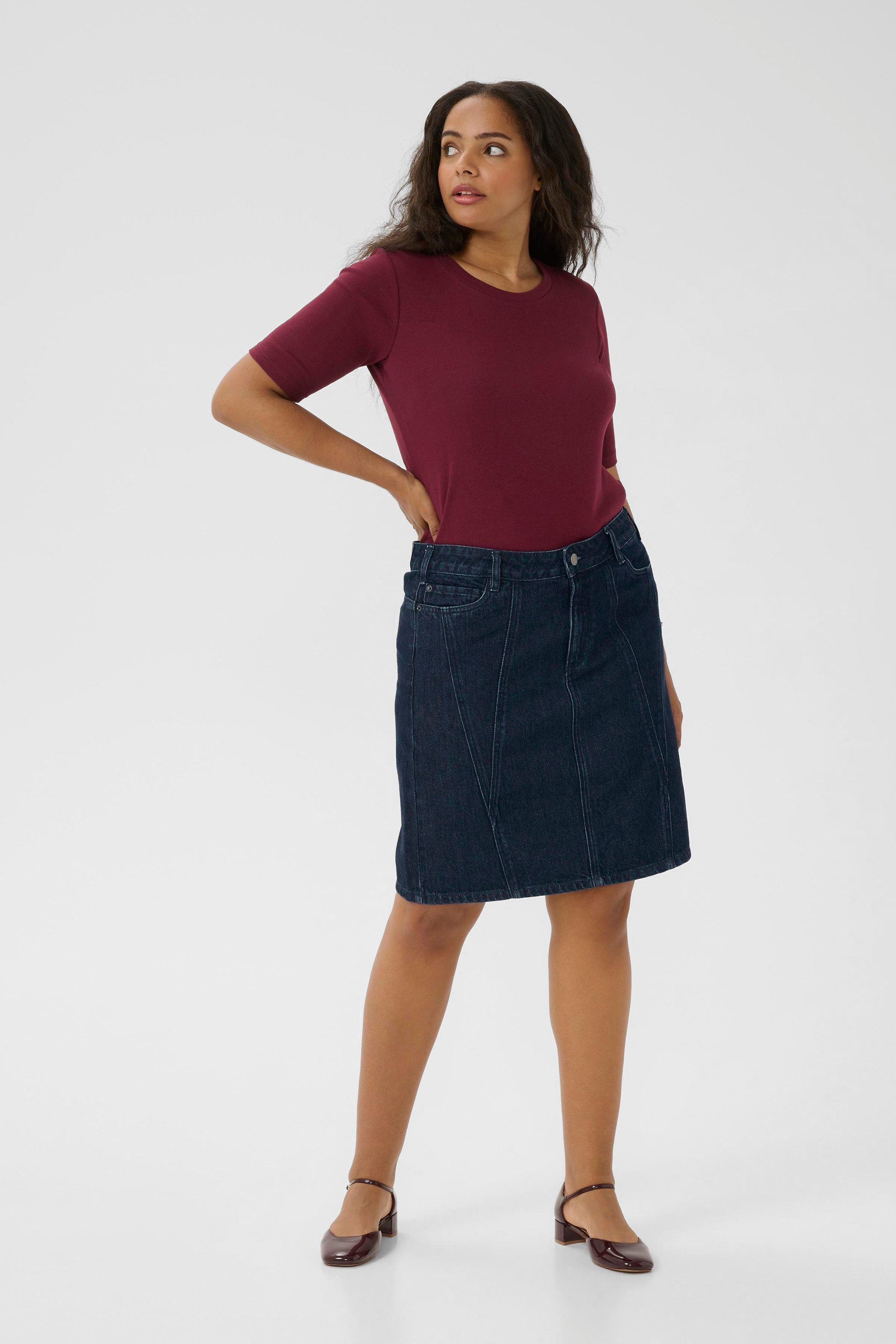 KAFFE Curve Jeansrock Denimrock KCelisa Große Größen günstig online kaufen