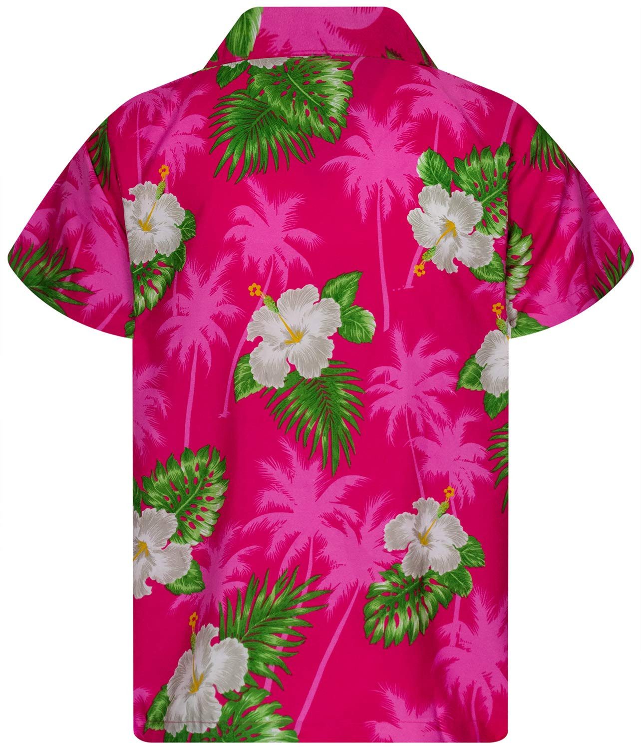 King Kameha Hawaiihemd Small Flower Kids Funky Hawaii-Hemd Kinder Kurzarm Front-Tasche