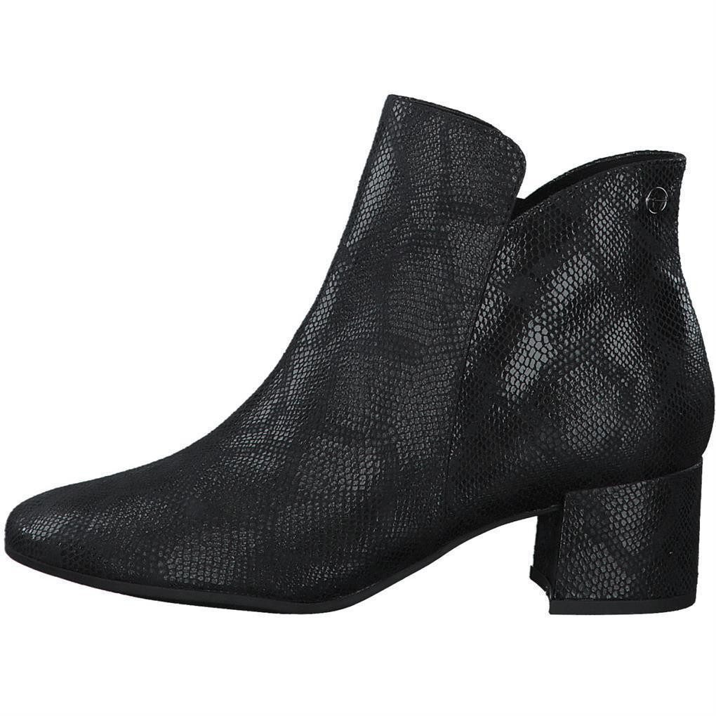 Tamaris Stiefeletten 25382 black struct Stiefelette