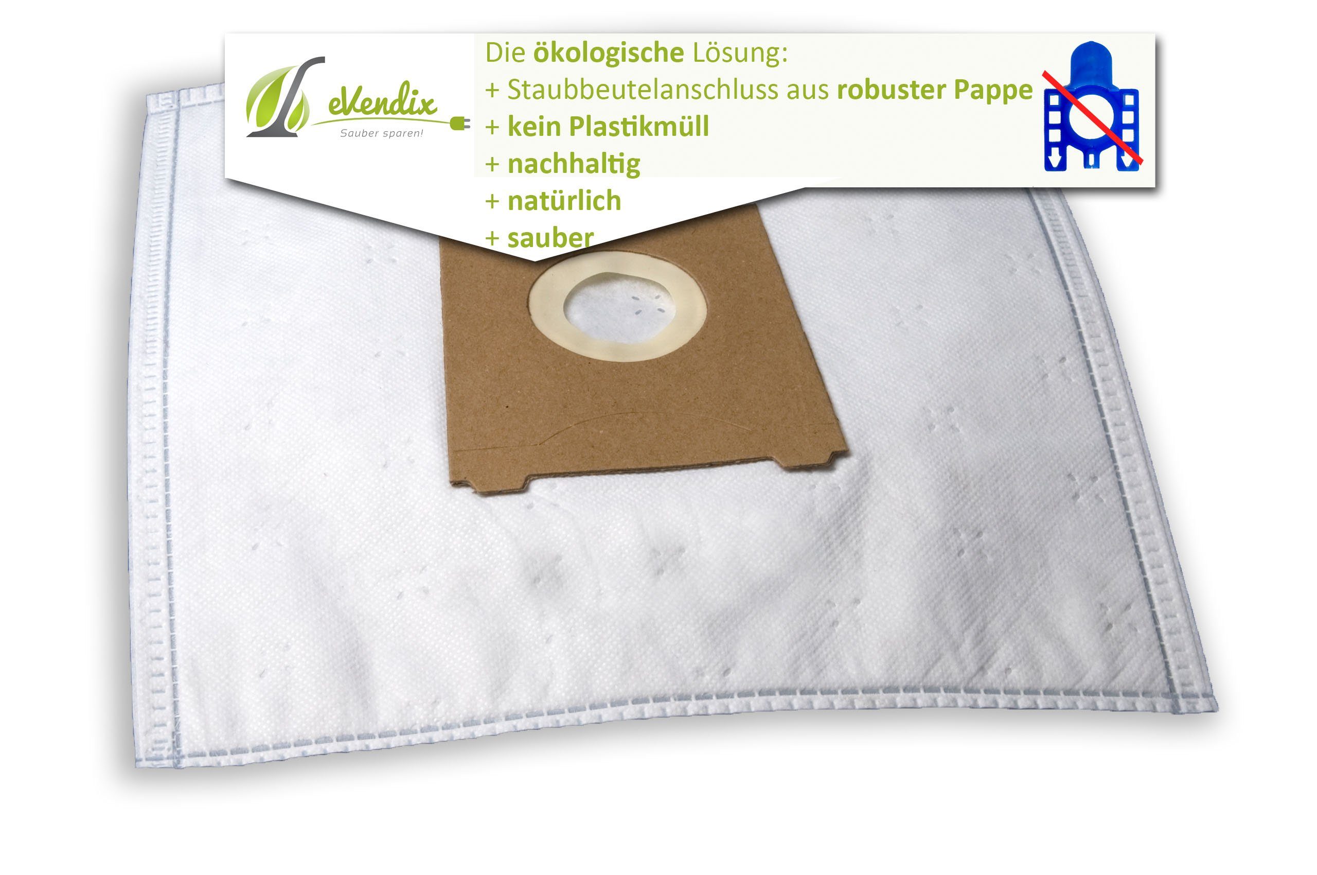 eVendix Staubsaugerbeutel 20 Staubsaugerbeutel kompatibel mit SIEMENS VS Z4G232M1, passend für SIEMENS, 20 St., SIEMENS VS Z4G232M1