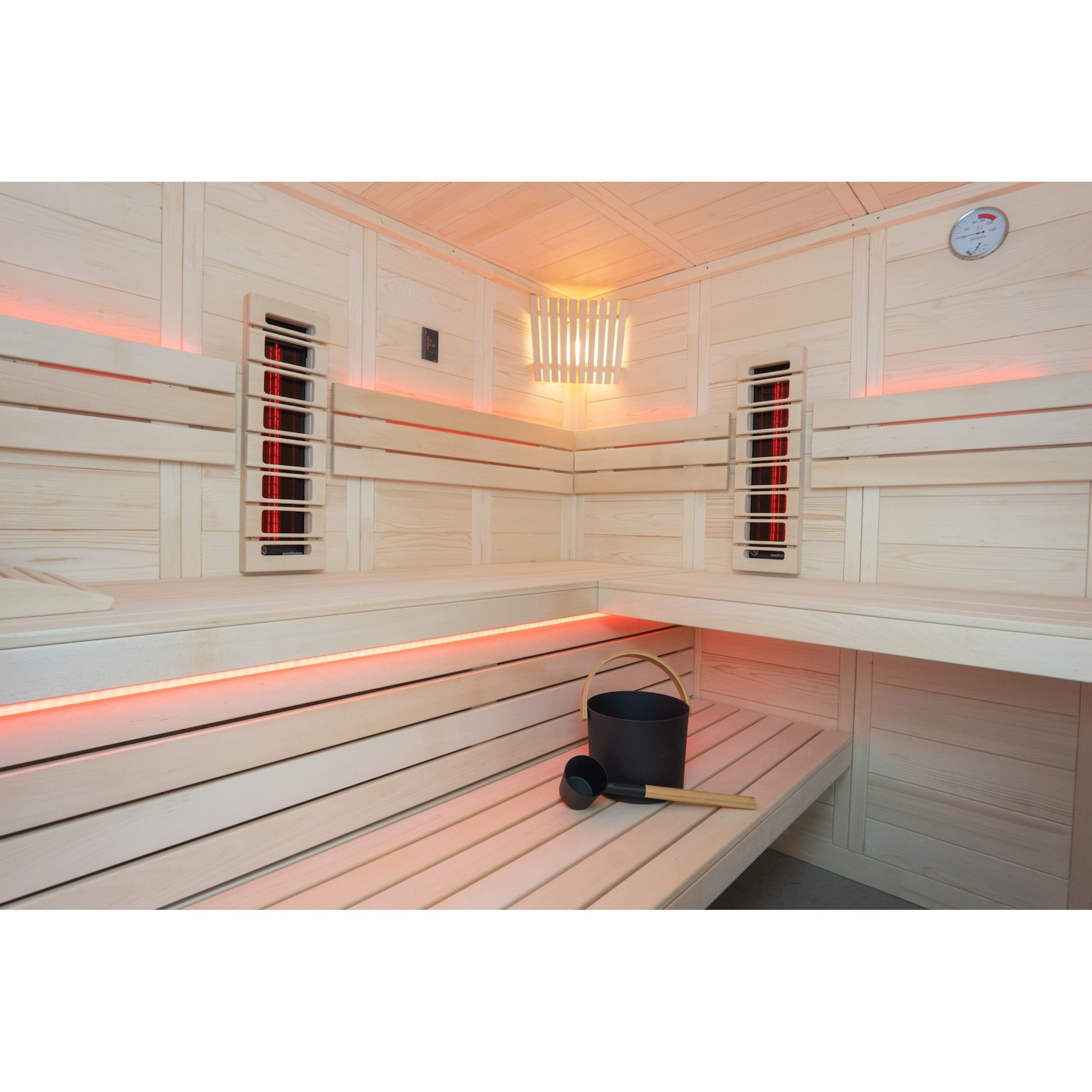 HARVIA Infrarotkabine Harvia Arktis Infra+ Massivsauna Saunakabine Inkl. 2