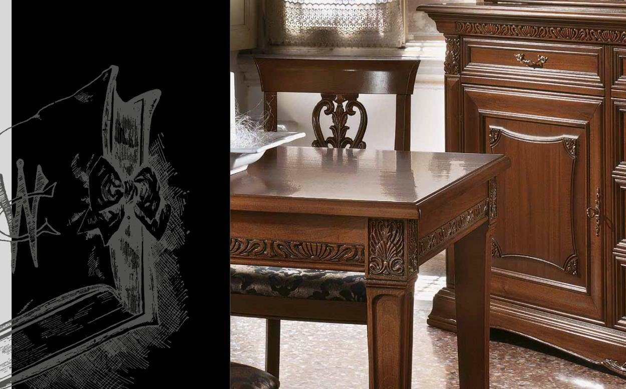 JVmoebel Klassischer Holz Tische Esstisch, Barock Esstische Tisch Esstisch Design