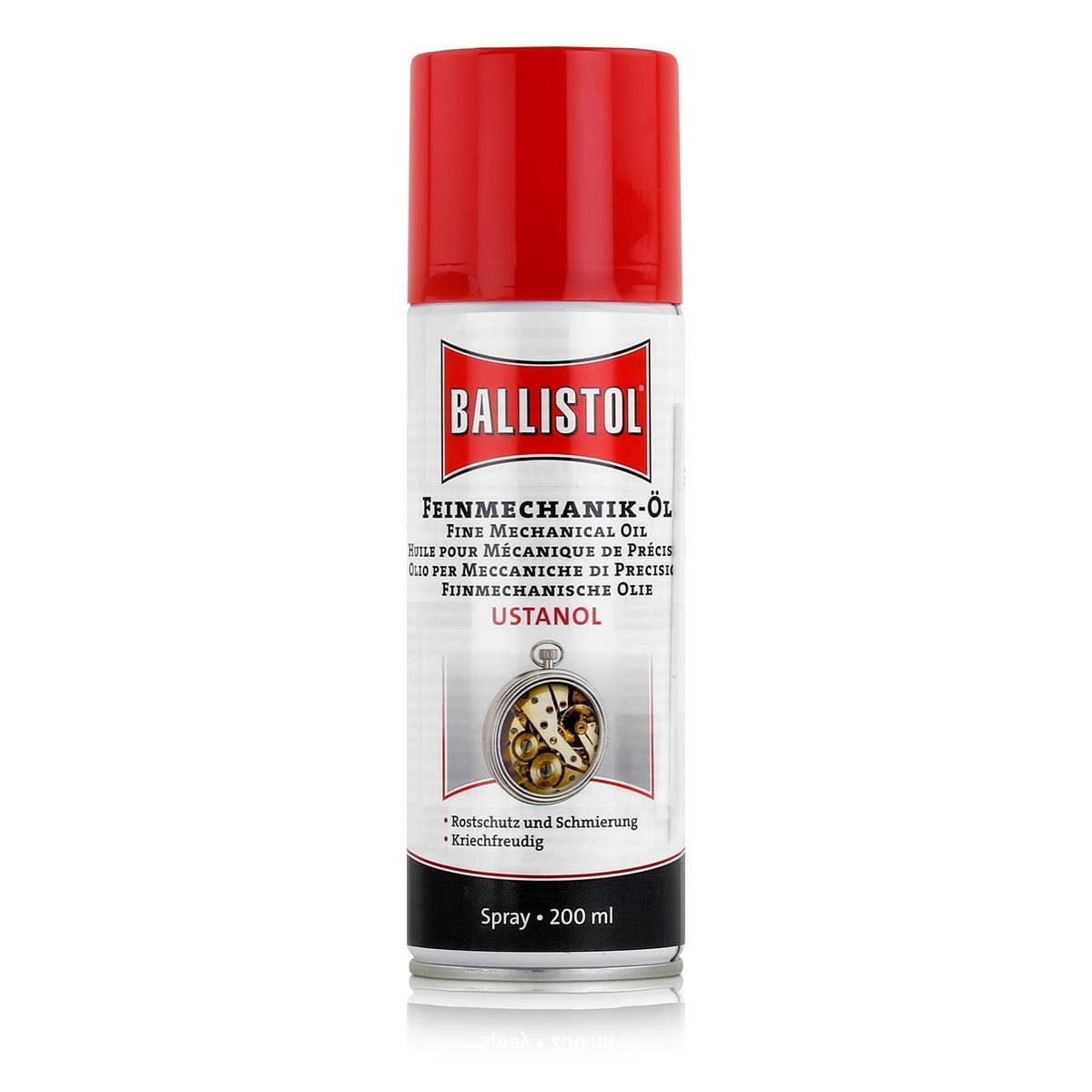 Ballistol Multifunktionsöl Ballistol Feinmechanik-Öl Ustanol Spray 200ml - Rostschutz (1er Pack)