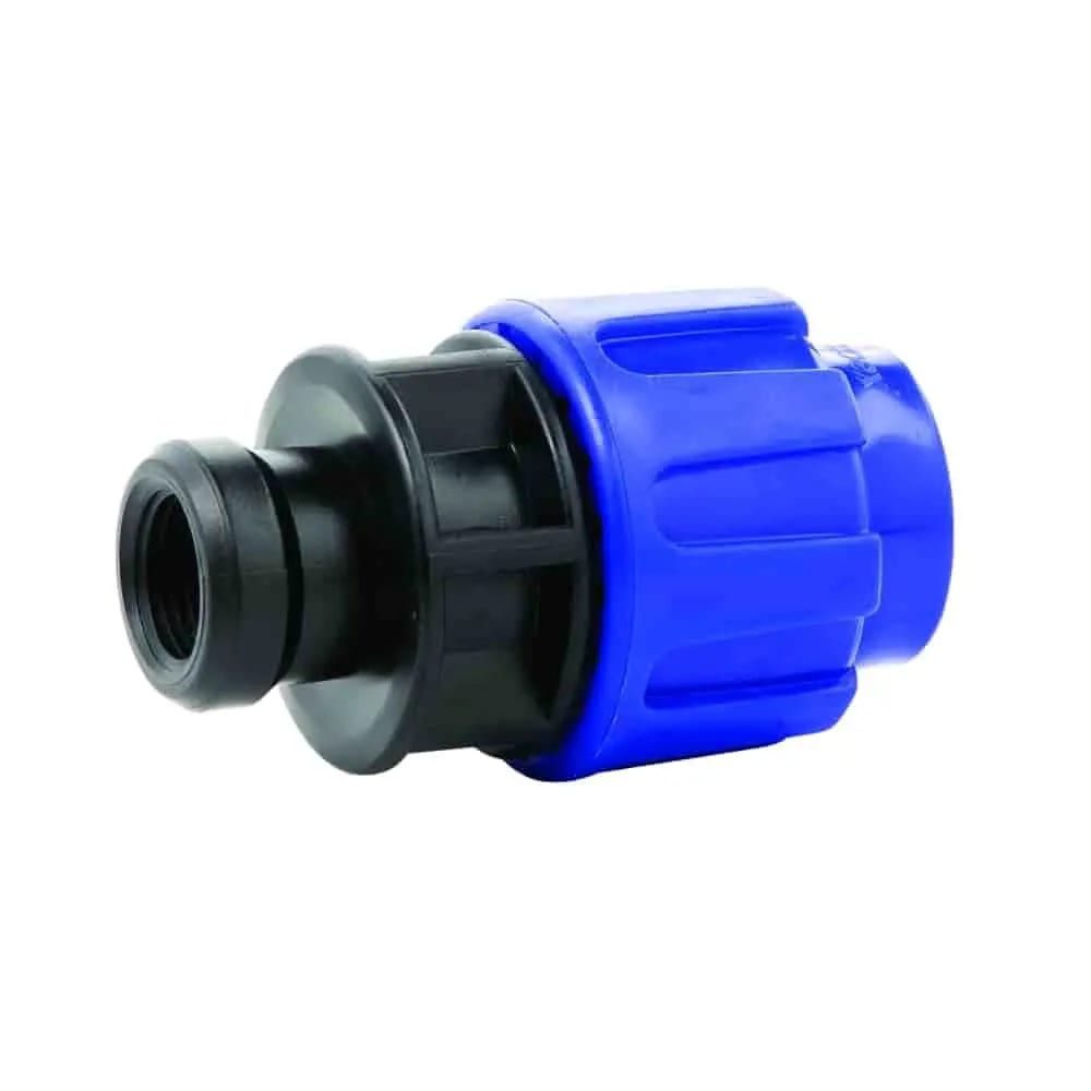 Cepex Rohrverbinder PE Rohr Verschraubung, Kupplung IG 20 x 1/2", Klemmverbinder, PP, für, Trinkwasser