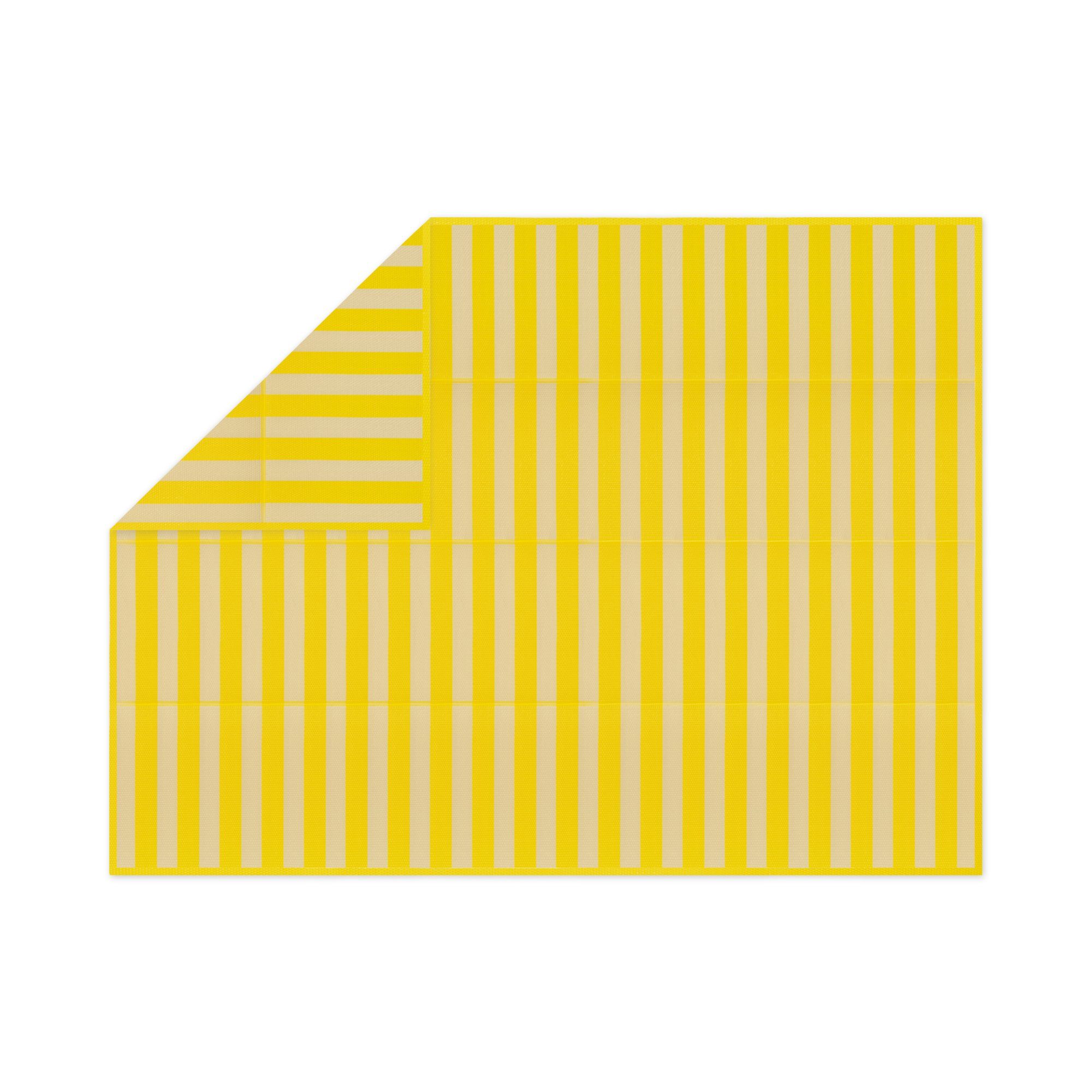 JEMIDI Strandtuch Strandmatte 150x200cm faltbar - Liegematte tragbar gelb