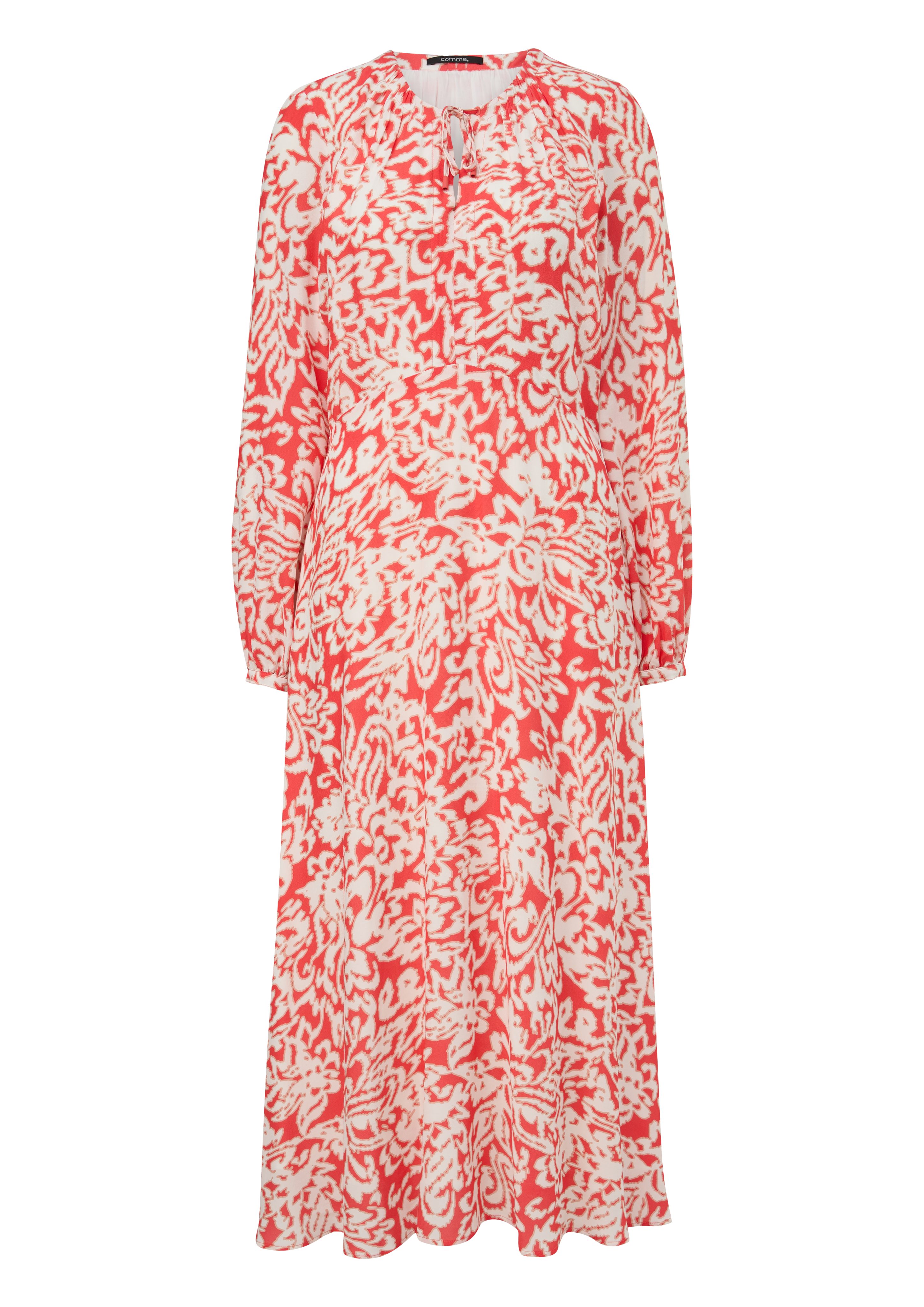Maxikleid Midikleid mit Crêpestruktur