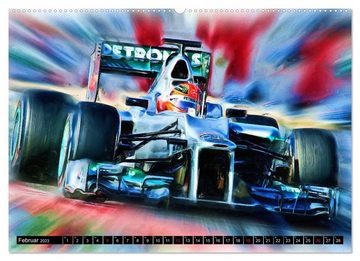 CALVENDO Wandkalender Deutsche in der Formel 1 (Premium, hochwertiger DIN A2 Wandkalender 2023, Kunstdruck in Hochglanz)