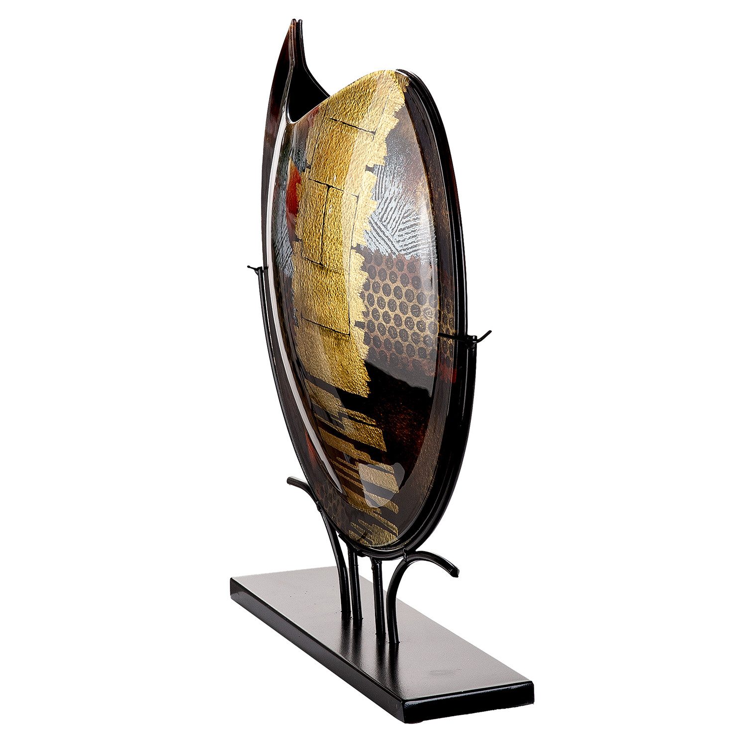 GILDE Bodenvase Dixion (1 St), Innenwände sind handbemalt; Nicht wasserdicht, Höhe: 51cm