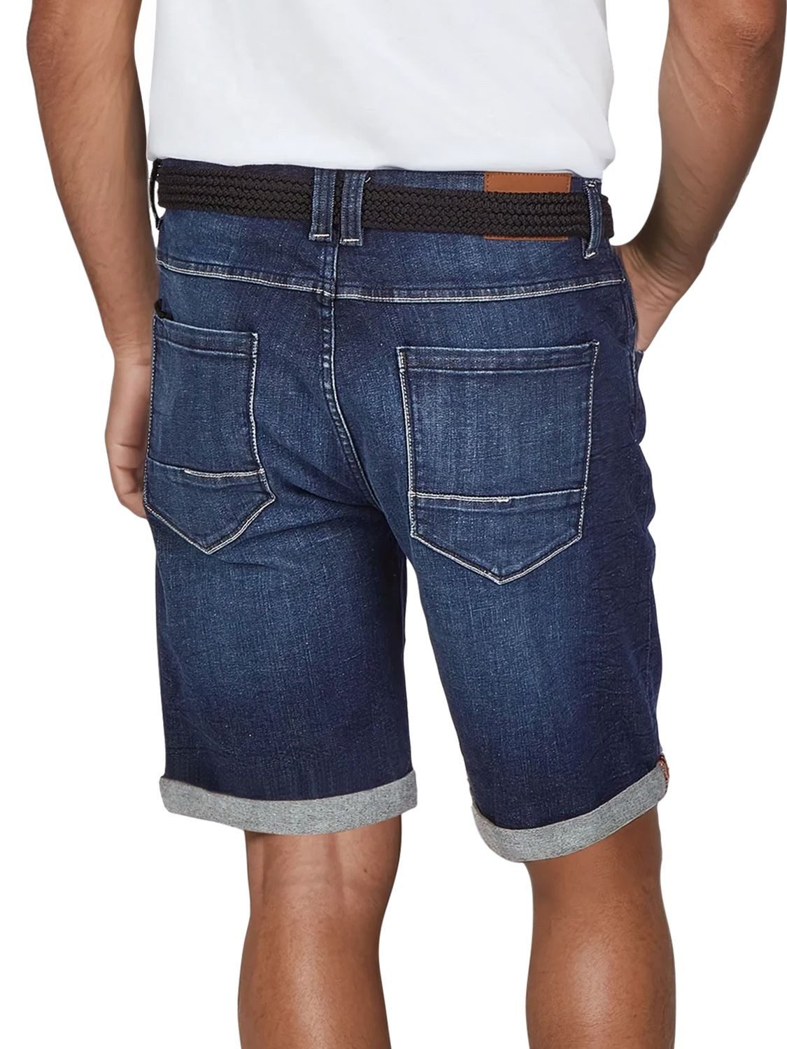 DENIMFY Jeansshorts Herren Shorts DFBo Regular Fit Bermudashorts mit Gürtel