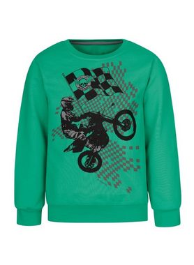 Trigema Sweatshirt TRIGEMA Sweatshirt mit großem Motiv-Print