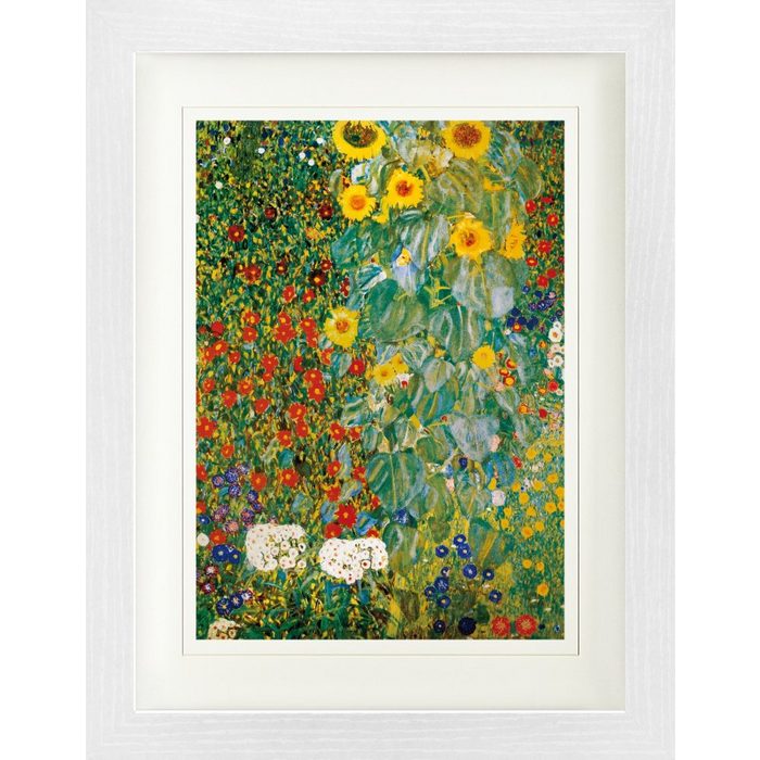 1art1 Bild mit Rahmen Gustav Klimt - Bauerngarten Mit Sonnenblumen 1905-06