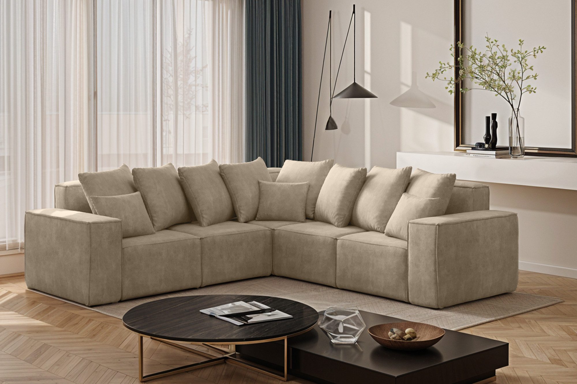 Kaiser Möbel Ecksofa Modernes Corner aus der limitierten Kollektion Ella, Ecksofa