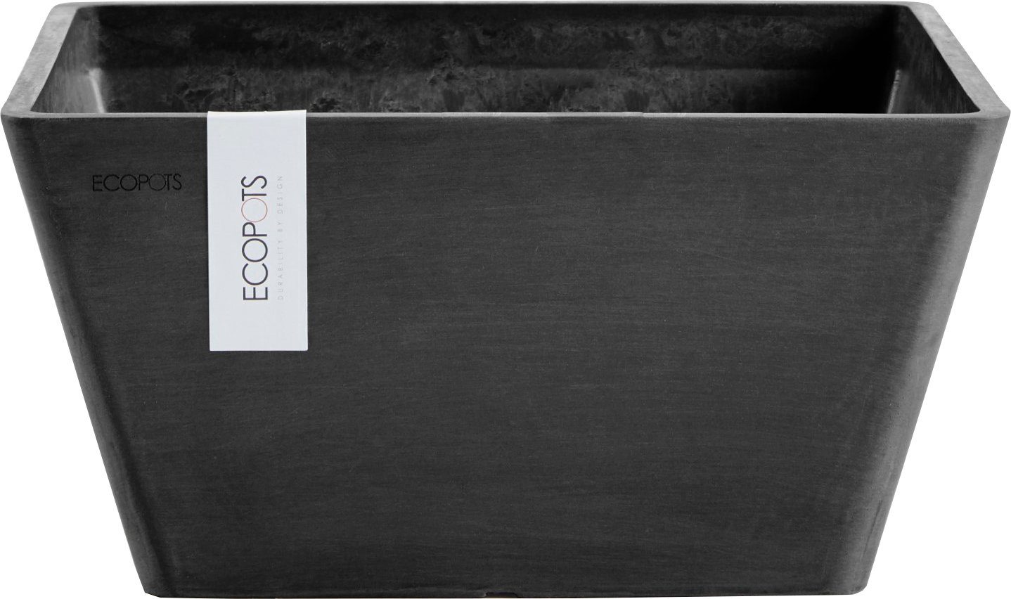 ECOPOTS Blumentopf BERLIN Dark Grey, BxTxH: 31x31x15,5 cm