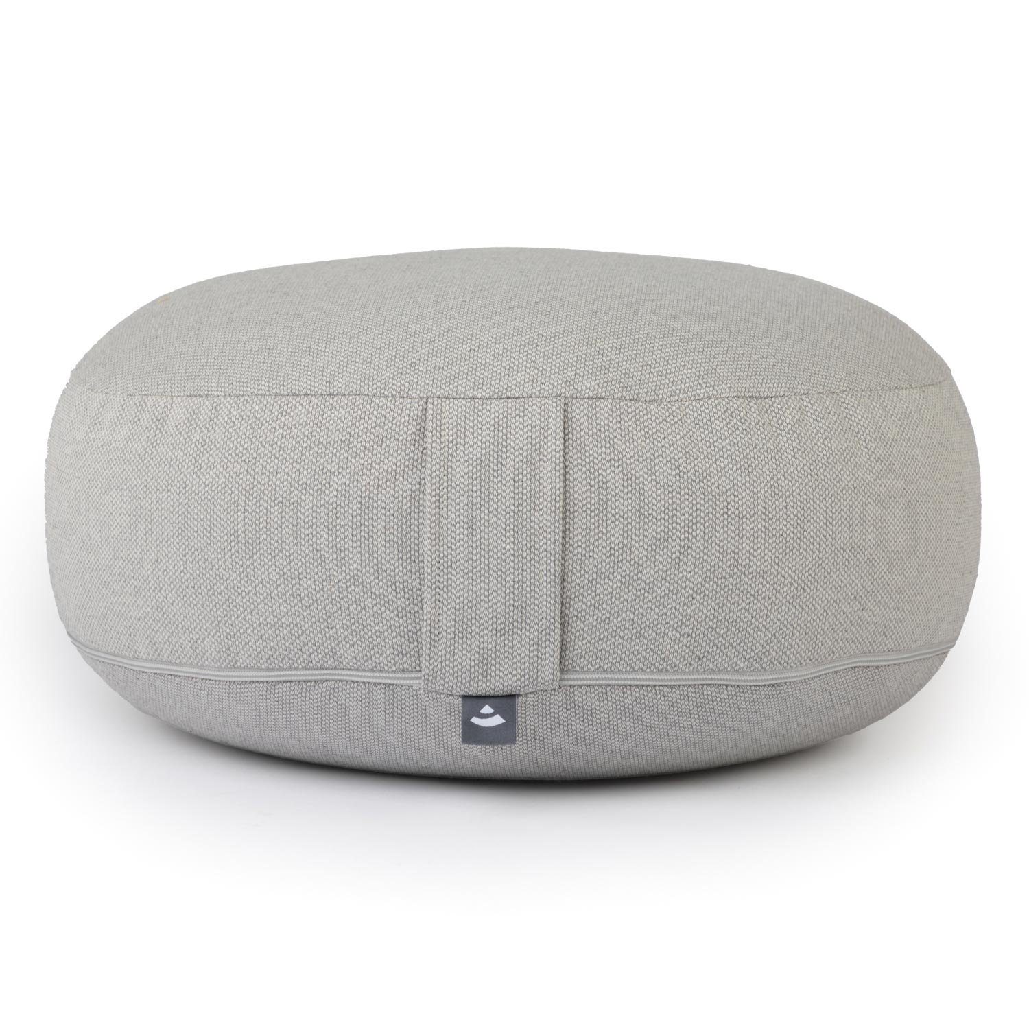 bodhi Meditationskissen BIG RONDO groß-flach Meditationskissen, CLASSIC dobby grau