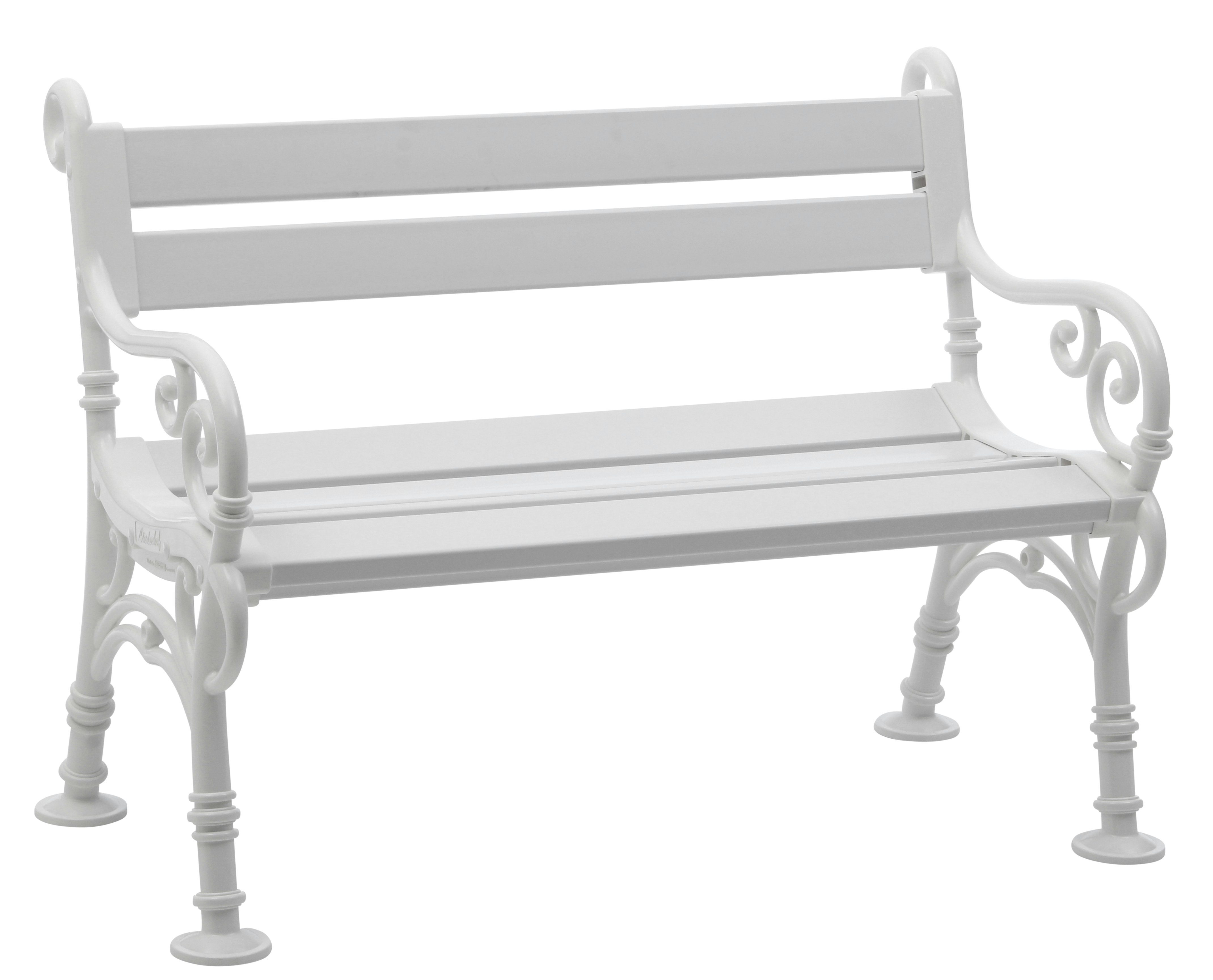 Blome Gartenbank LINDERHOF (1-St), 2-sitzer 115cm, Kunststoff weiss, wetterfest