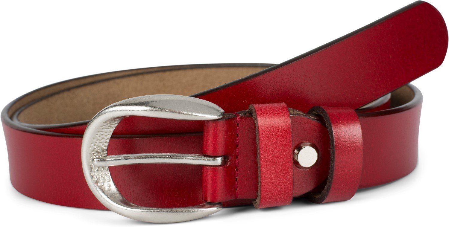 styleBREAKER Ledergürtel Schmaler Unisex Echtleder Ремни Unifarben (1-St)