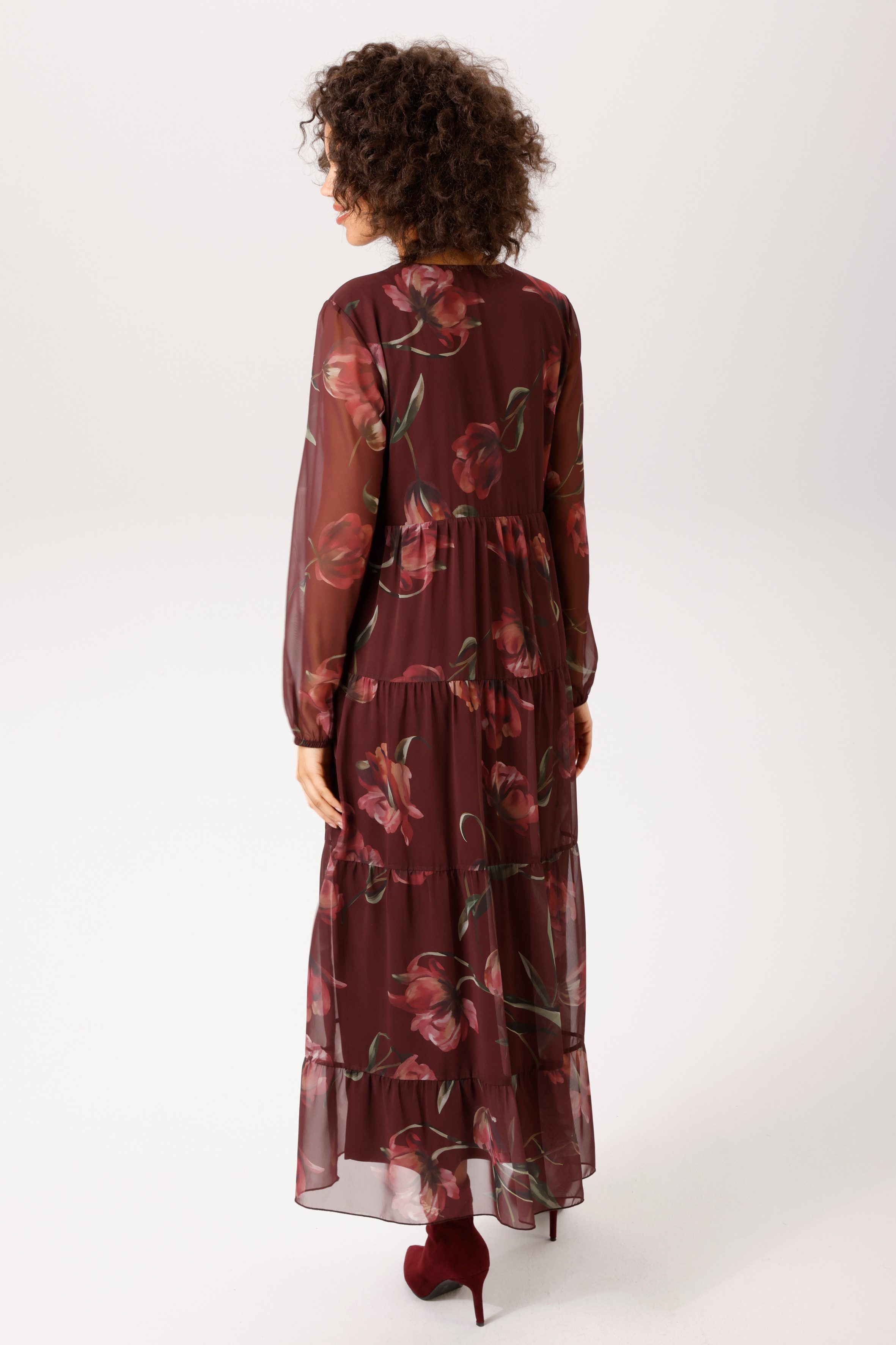 Aniston CASUAL Maxikleid mit großflächigen, farbharmonischen Blumendruck - NEUE KOLLEKTON