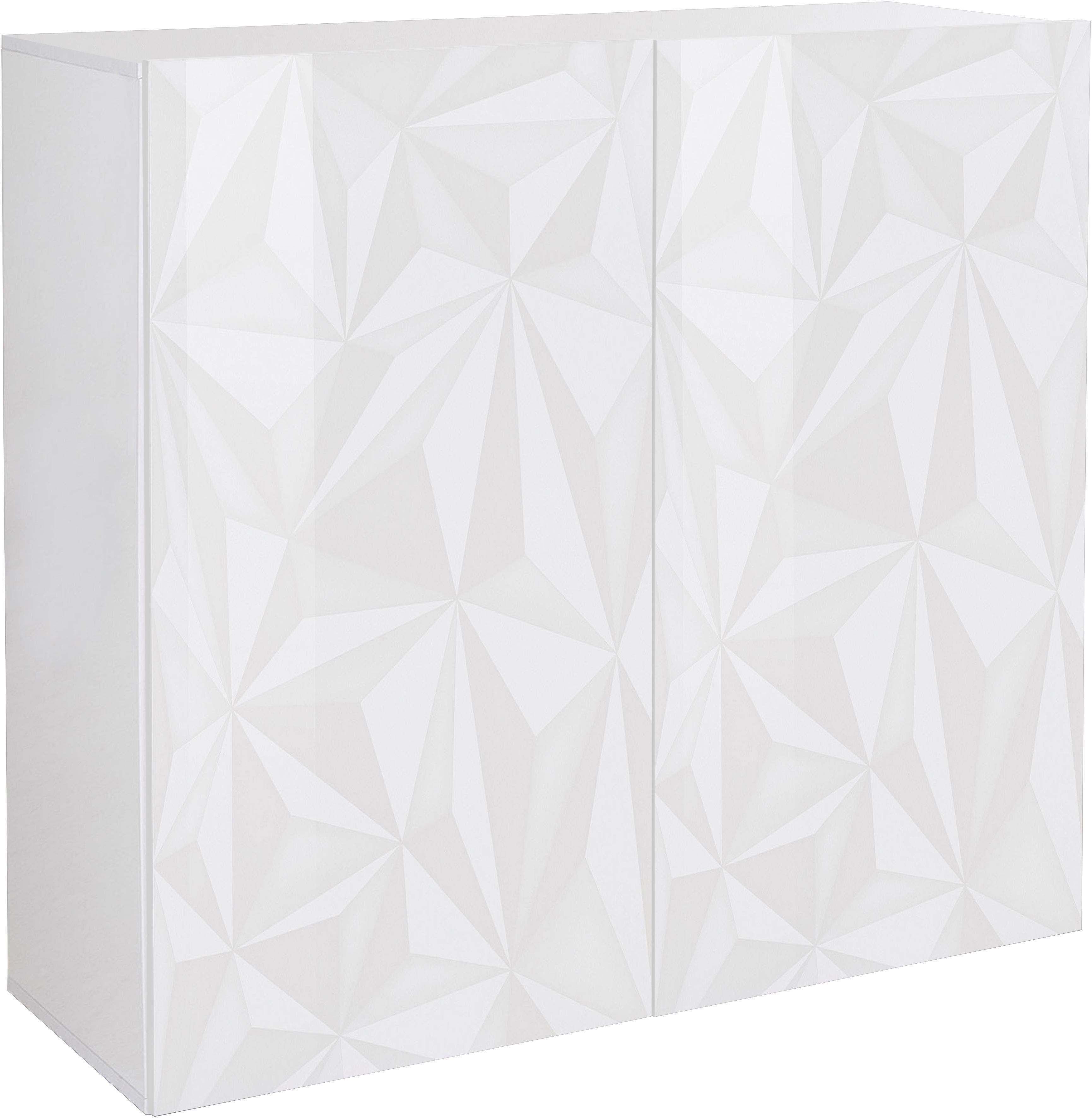 INOSIGN Highboard Prisma Höhe 111 cm, Breite 121 cm, Kommode 2 Türen, Hochk günstig online kaufen