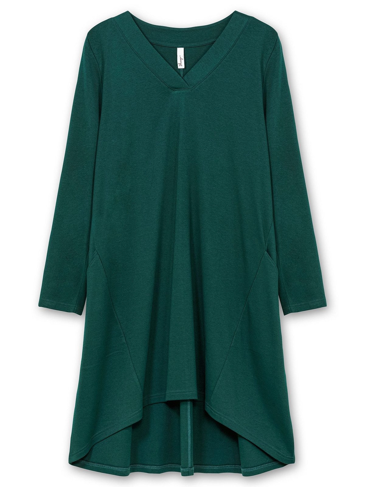 Sheego Sweatkleid Große Größen in A-Linie und Vokuhila-Schnitt