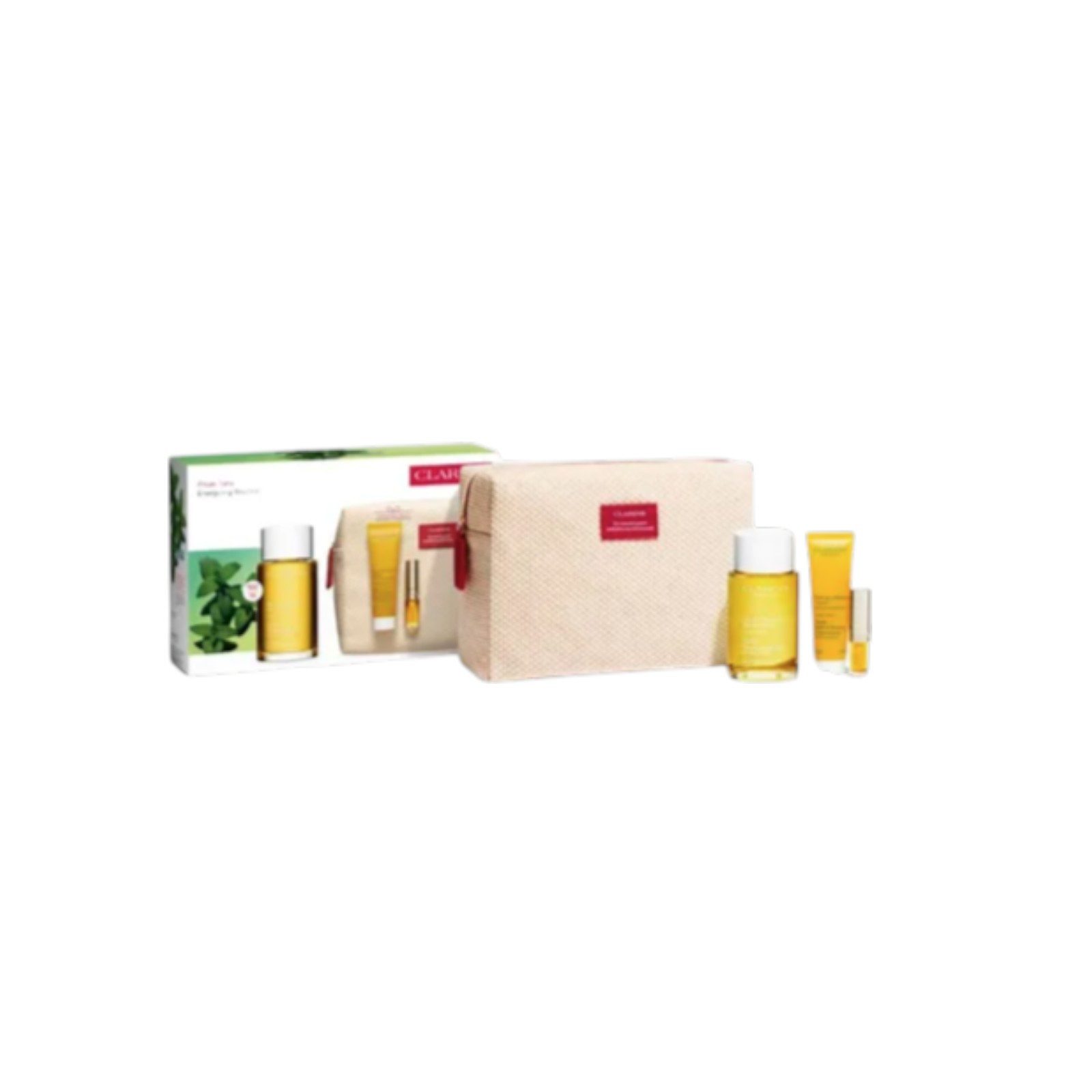 Clarins Körperpflegemittel CLARINS Huile Tonic Energizing Routine Set, 4-tlg.
