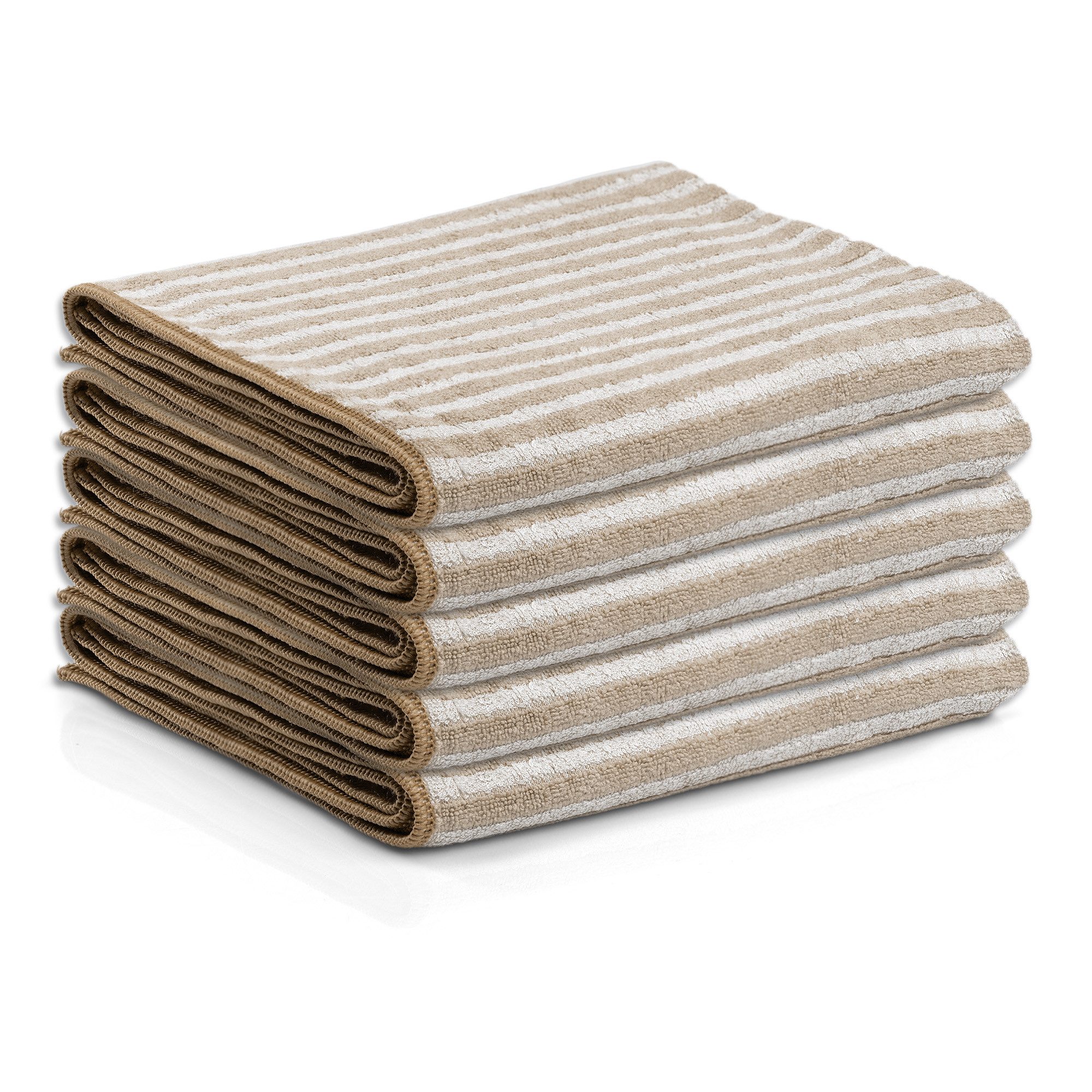 Das Blaue Wunder® Geschirrtuch EXTRA Premium aus Bambusfasern für Küche und Haushalt, (Set in 40 x 70cm), Reinigen und Trocknen, Streifen- und fusselfrei, Waschbar bis 95°C