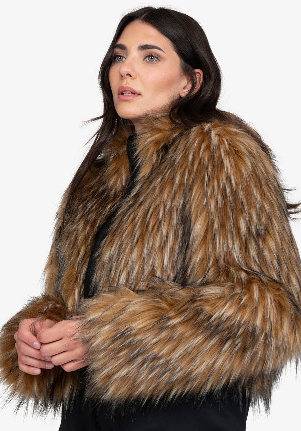 Sportalm Kitzbühel Fellimitatjacke Regular fit mit Rundhalsausschnitt günstig online kaufen