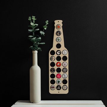 Creative Deco Hängedekoration Kronkorken Sammler aus Sperrholz Handgefertigt Holz Deko Wanddeko