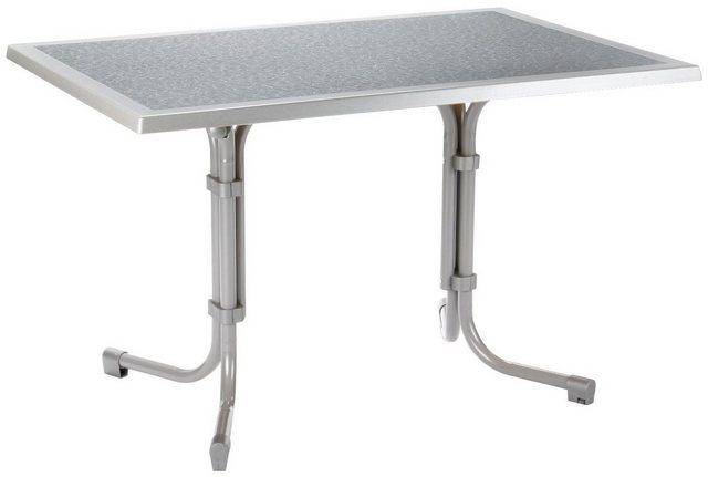 BEST Gartentisch Boulevard, klappbar, Stahl/Werzalit, 120x80 cm