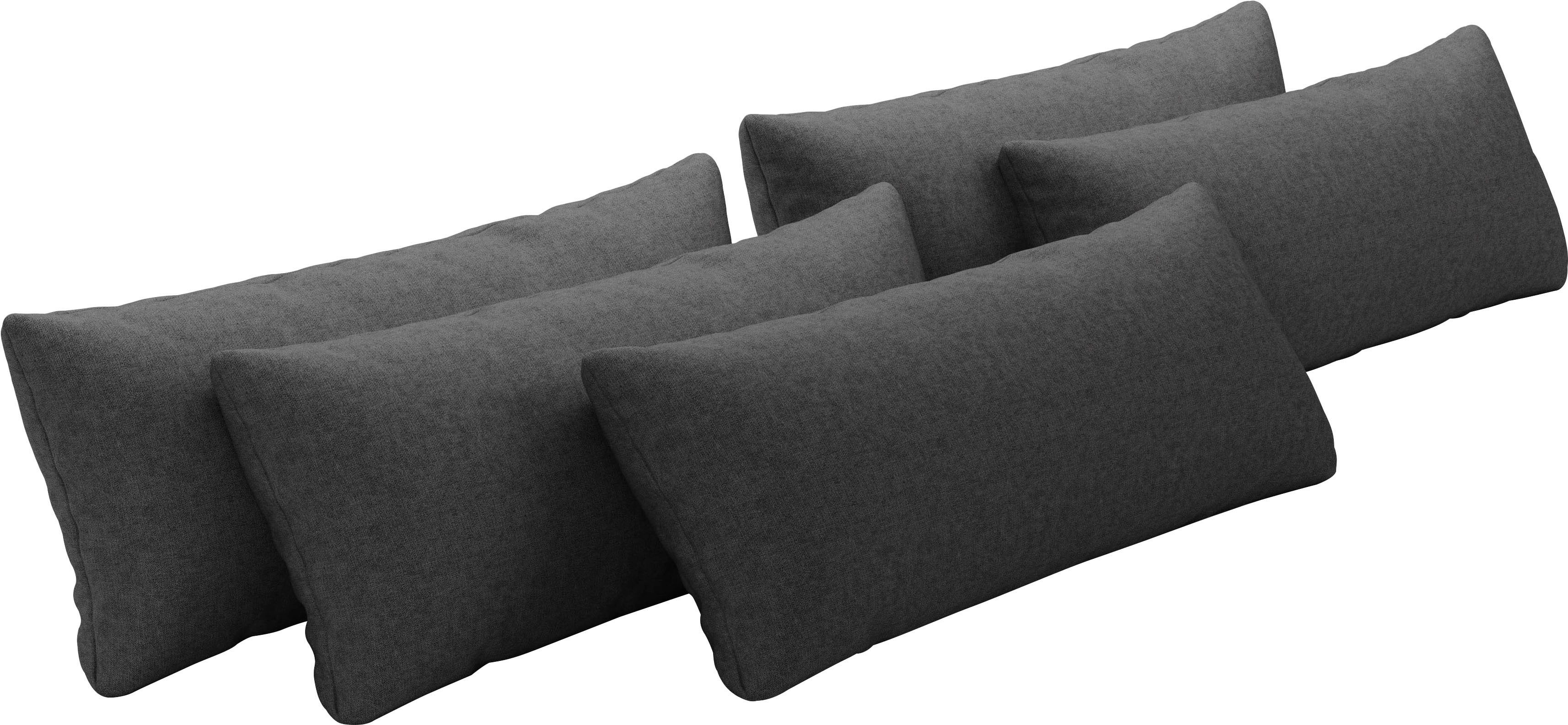 OTTO home Sofakissen Mikado, (Set, 5 Stück), 3,5,6,7-teilige Kissen-Sets zur Auswahl