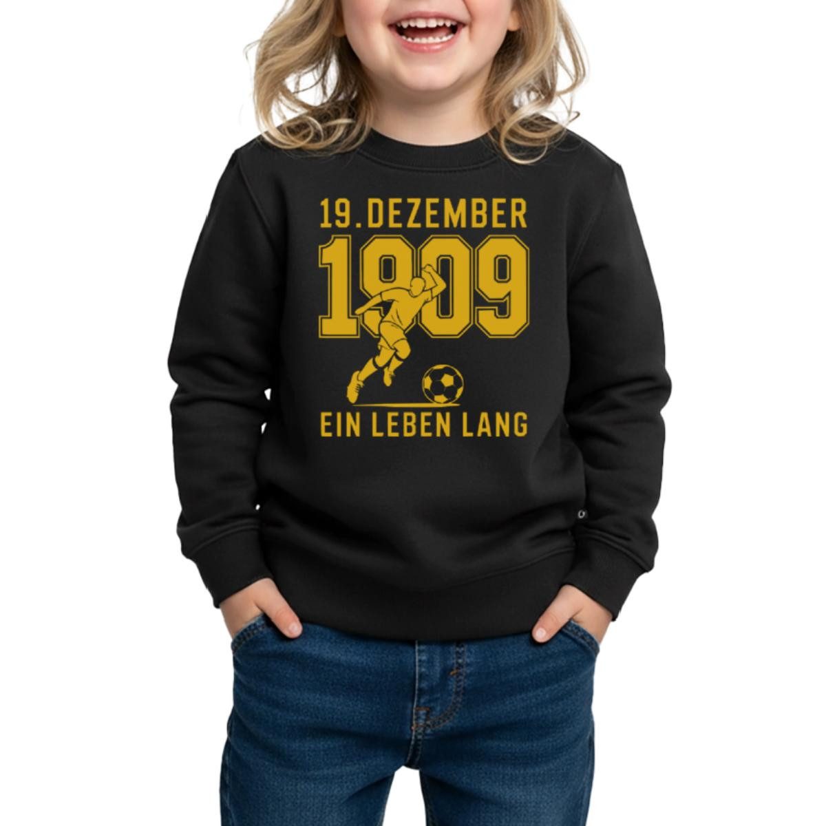 Spreadshirt Sweatshirt Dortmund Gründung 1909 Ein Leben Lang Kinder Premium Pullover (1-tlg)