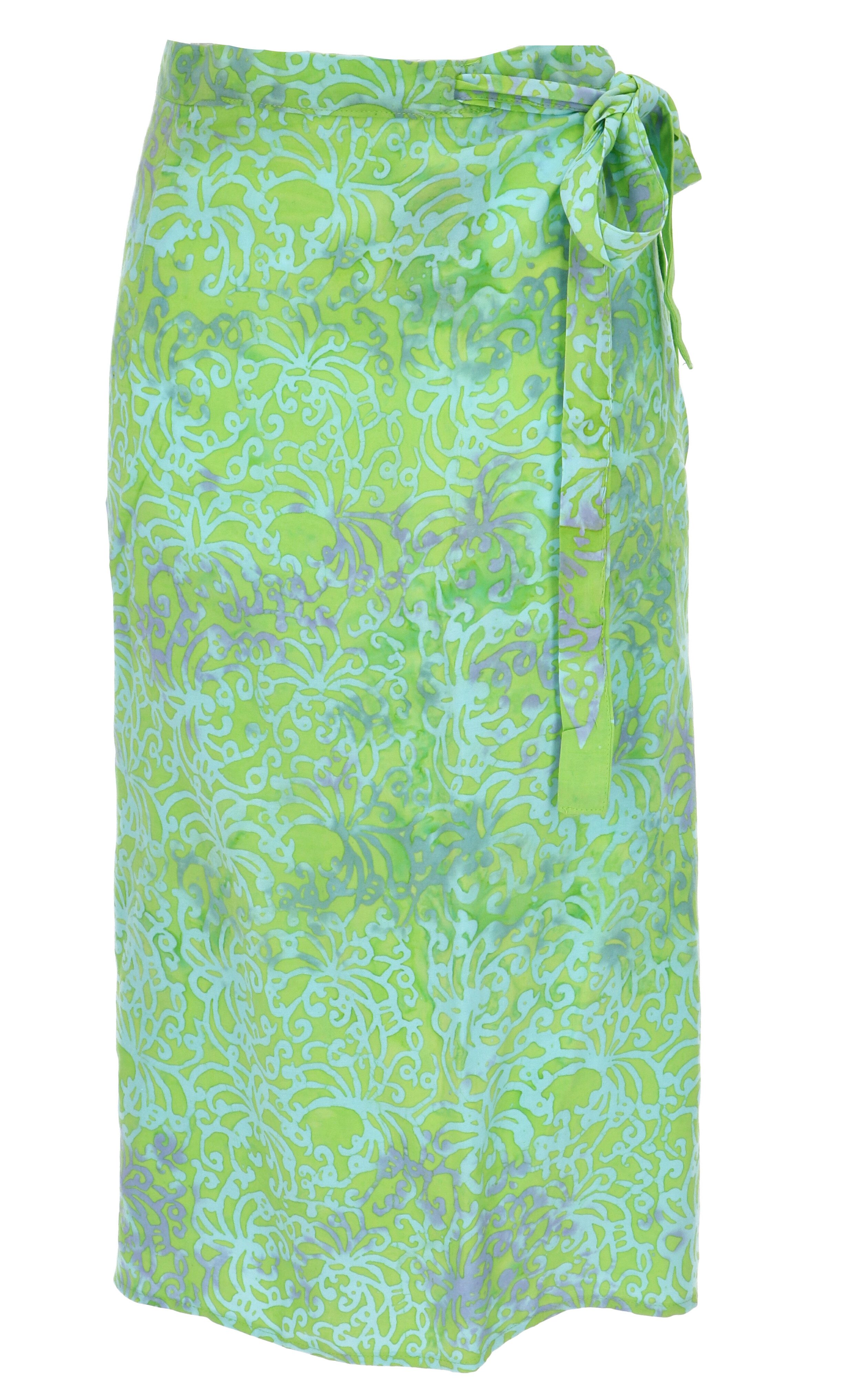 Guru-Shop Minirock 3/4 Wickelrock, Bali Sarong günstig online kaufen