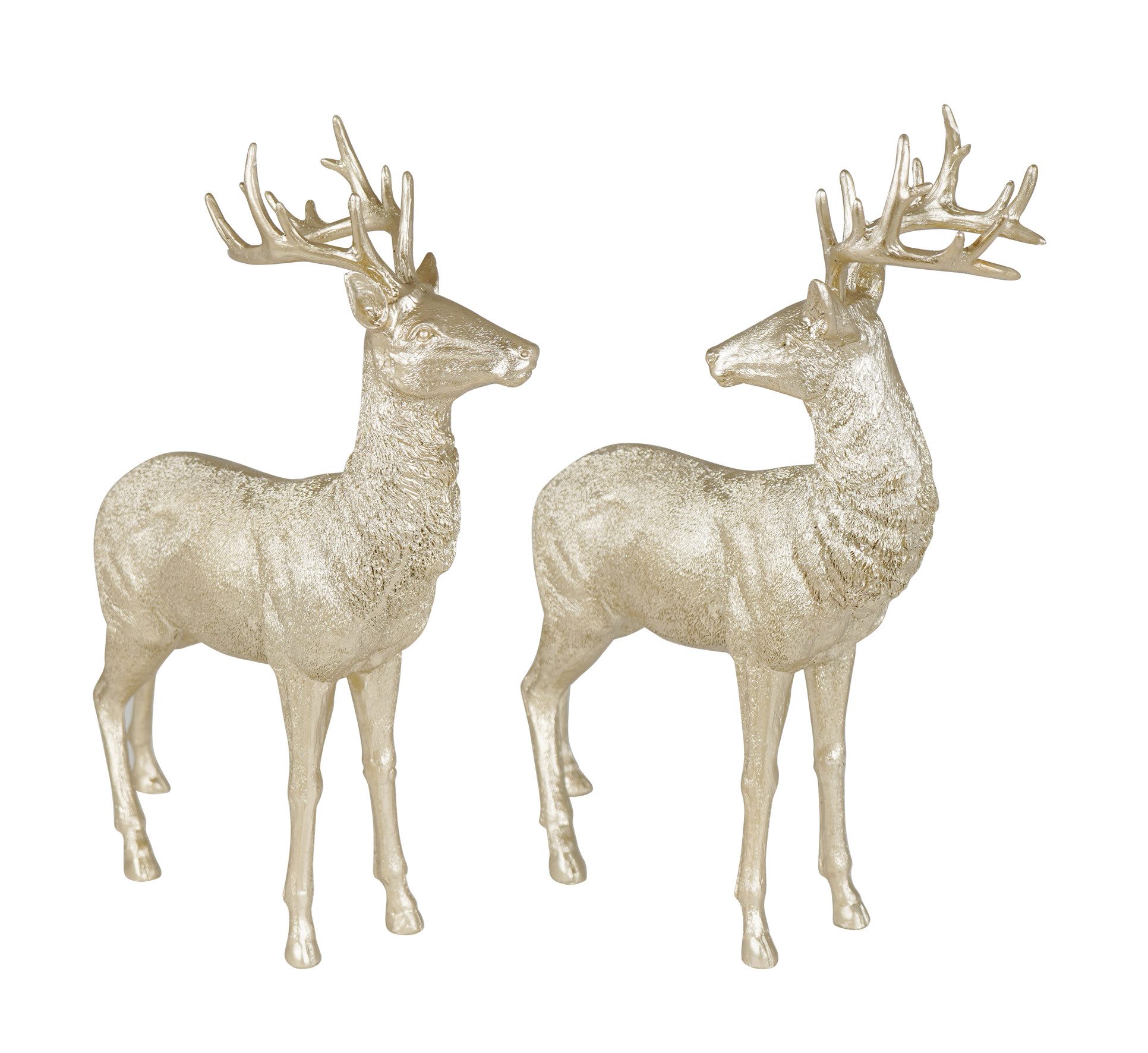 Kaheku Dekofigur Kaheku Figur Ventano, Hirsch, 1 Stück, Polyresin, Gold, 994024638 (1 St)