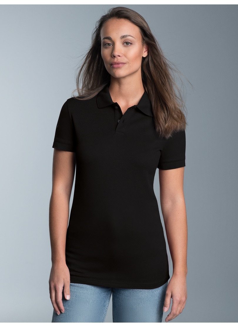 Trigema Poloshirt TRIGEMA Poloshirt aus elast. Piqué (1-tlg)