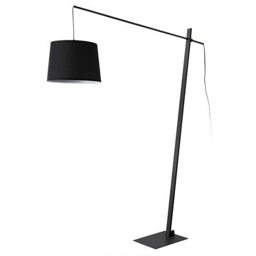lux.pro Stehlampe, ohne Leuchtmittel, »Nesna« Textil Lampenschirm 185cm hoch 1xE27 Schwarz