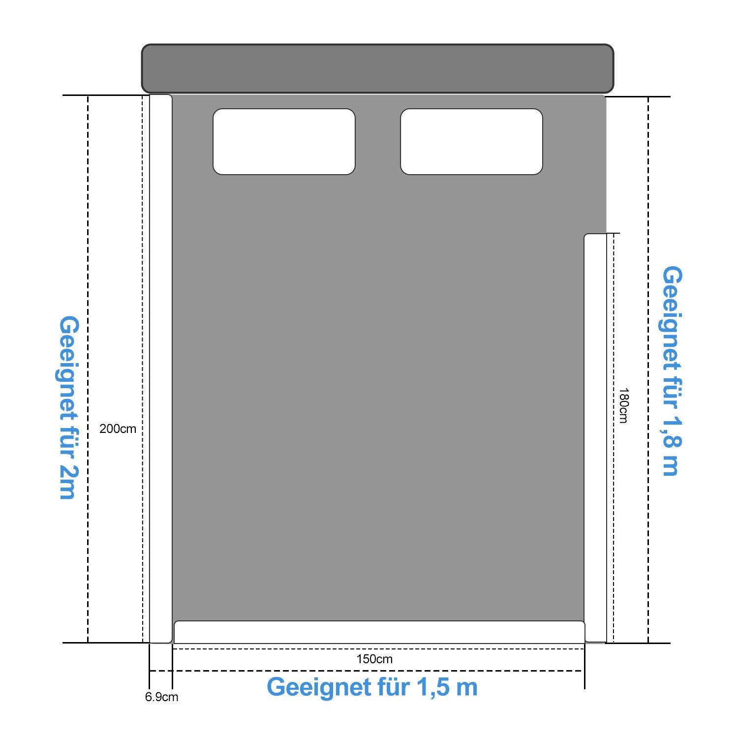 Clanmacy Bettschutzgitter Rausfallschutz Bett 5-Loch Höhenverstellbar Bettg günstig online kaufen