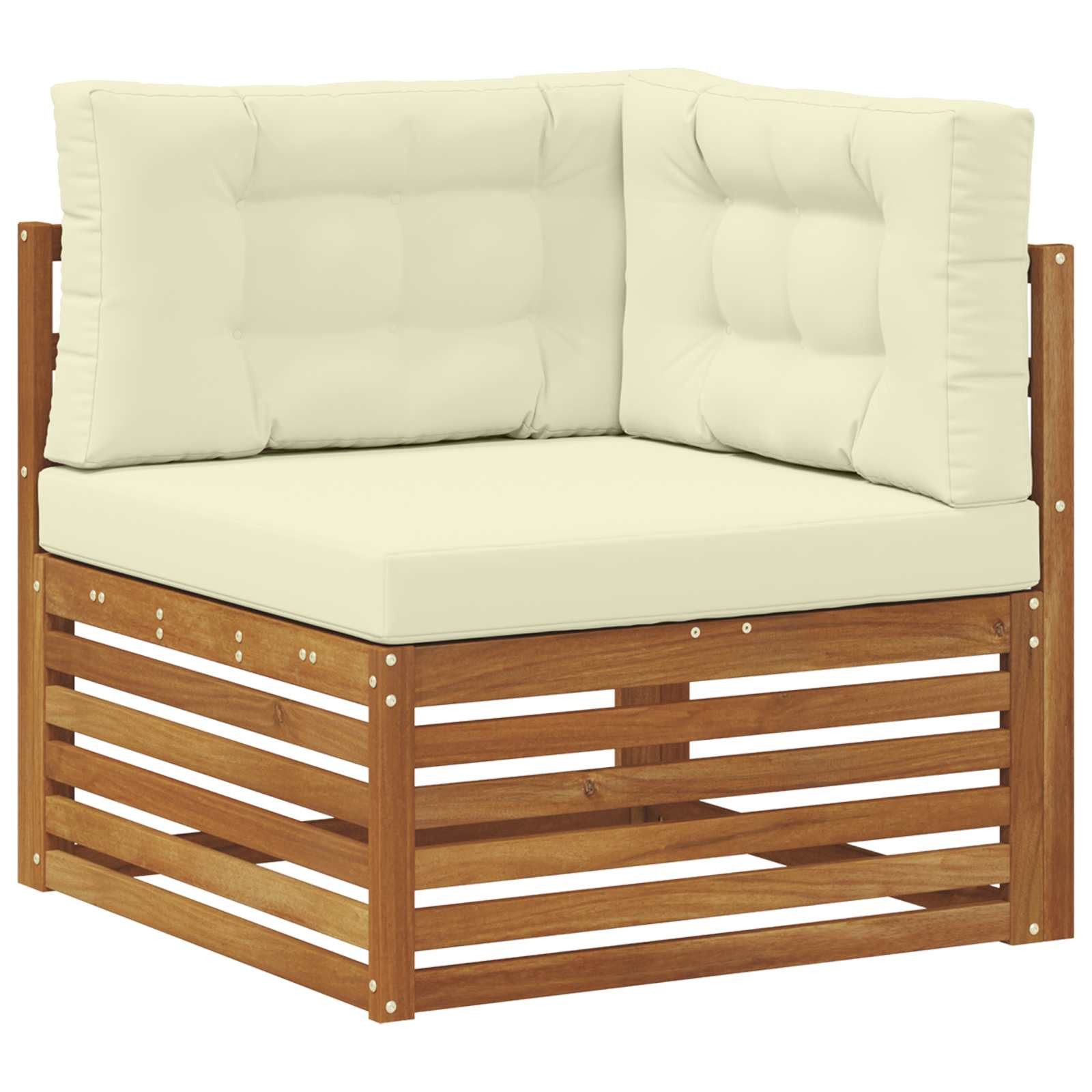 vidaXL Sofaelement Outdoor Ecksofa Massivholz Natur (1 St)