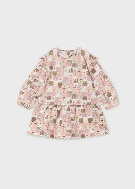 Mayoral A-Linien-Kleid Kleid gemustert BCI Baumwolle Baby in Fuchsia oder Rosé